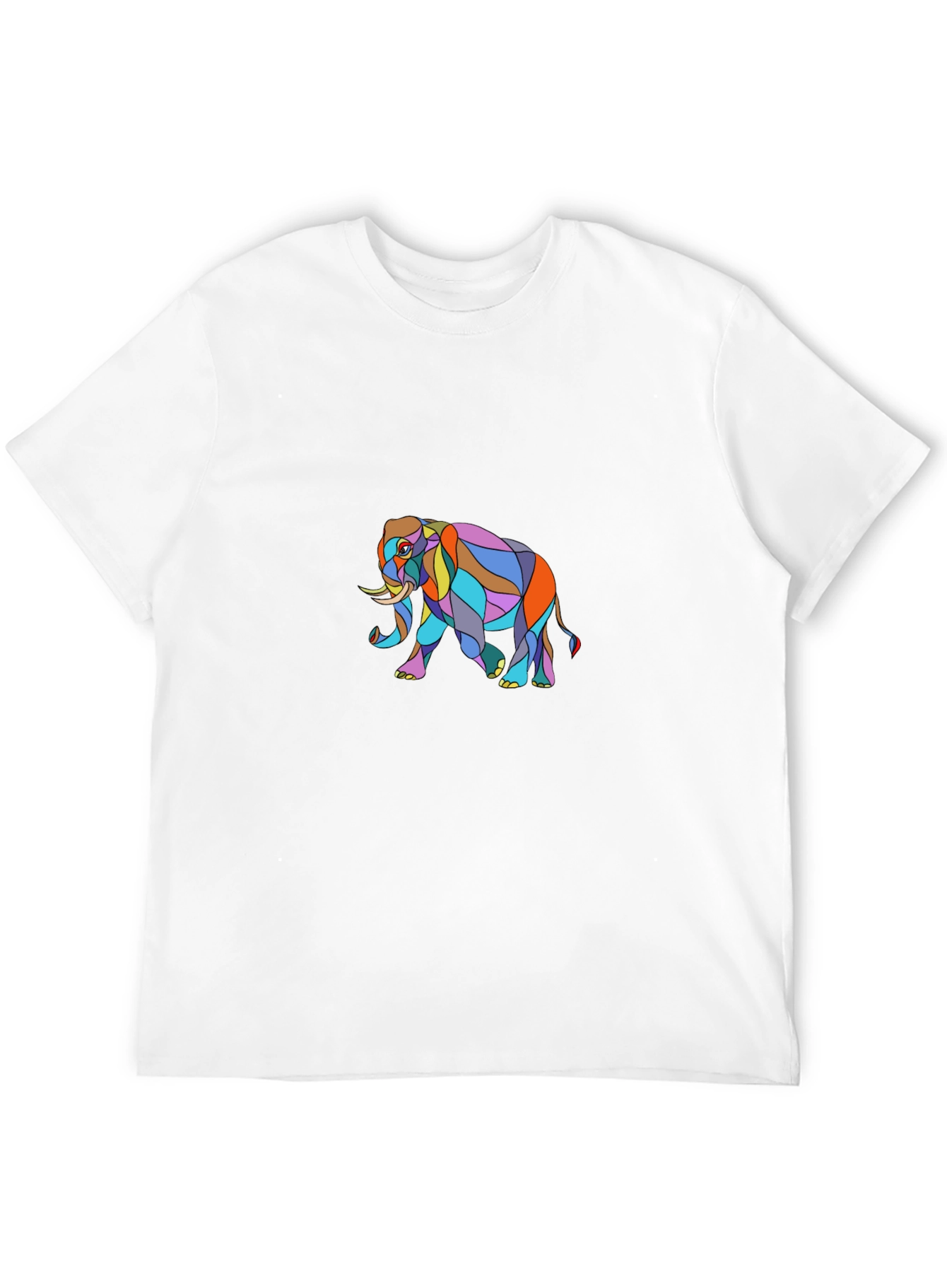 Elephant Graphic T-Shirt - Stylish Mens Black Tee