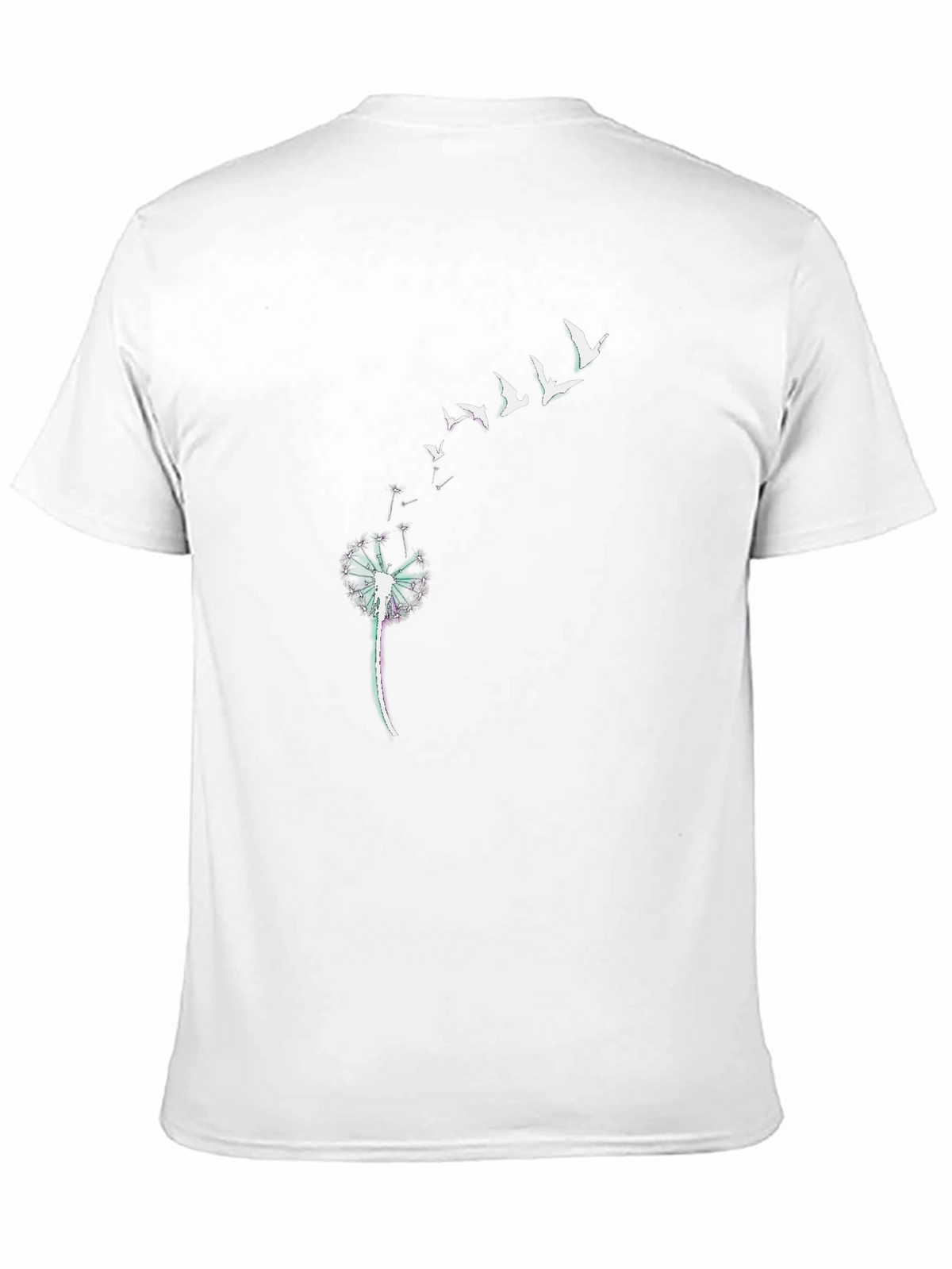 Dandelion Birds Graphic Tee - Black