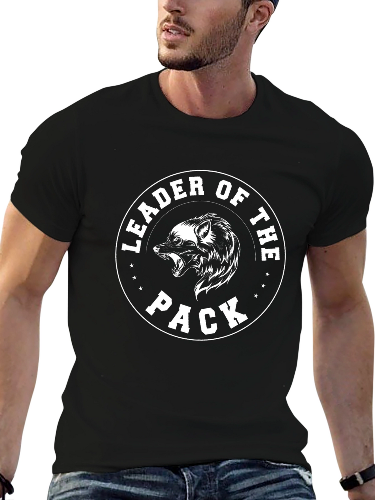 Leader of the Pack Graphic Tee - Black Cotton