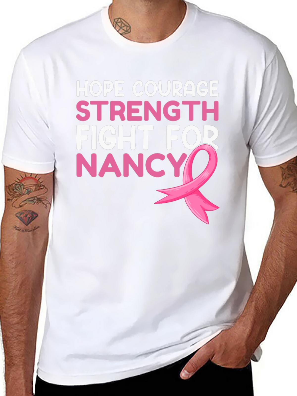 Hope Courage Strength Fight For Nancy T-Shirt