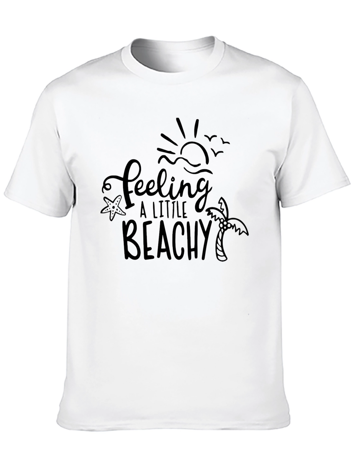 Feeling a Little Beachy Black T-Shirt