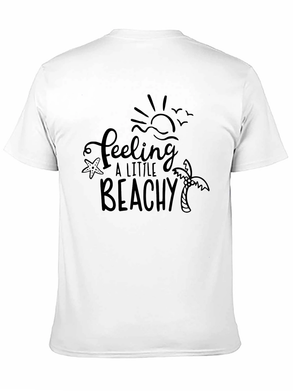 Feeling a Little Beachy Black T-Shirt