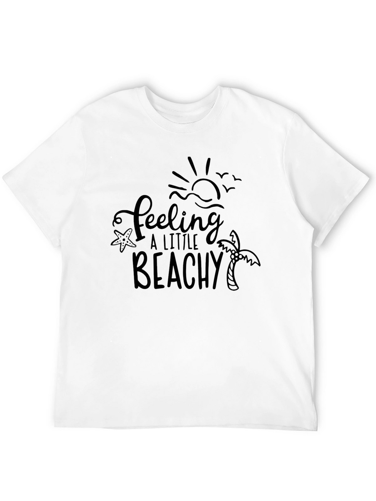 Feeling a Little Beachy Black T-Shirt