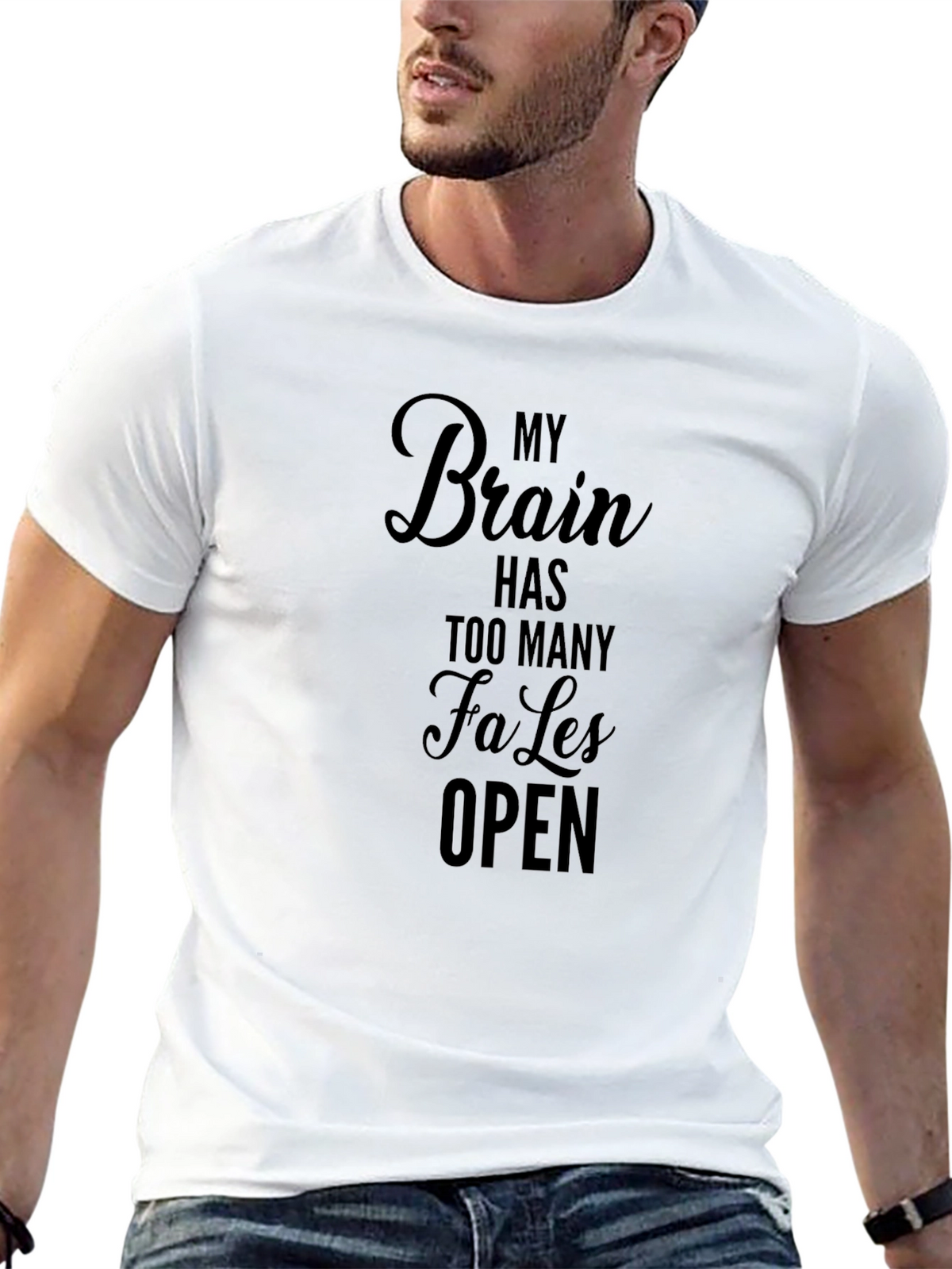 Funny My Brain Has Too Many Tabs Open T-Shirt