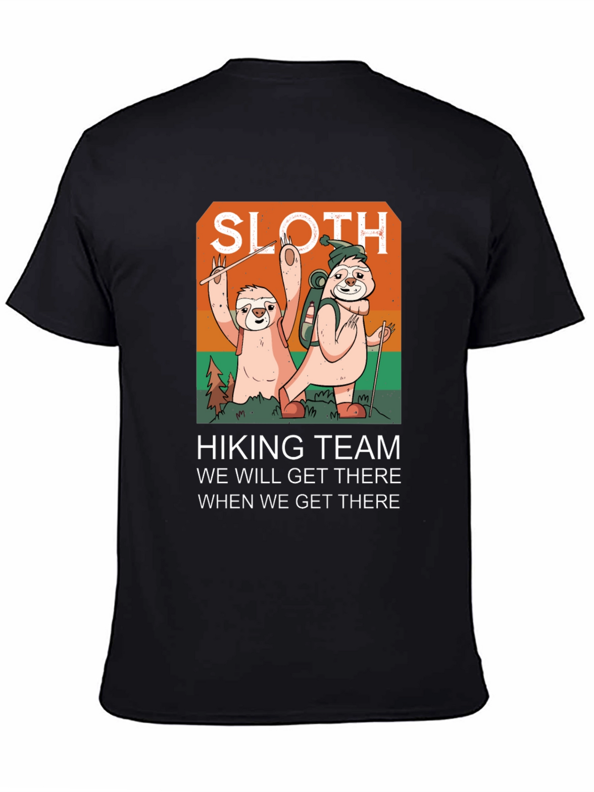 Sloth Hiking Team Graphic Tee