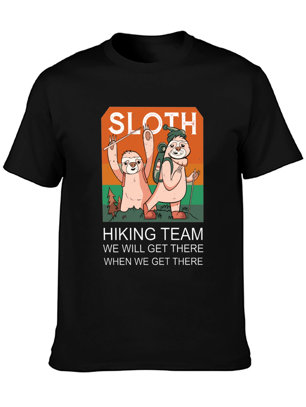 Sloth Hiking Team Graphic Tee