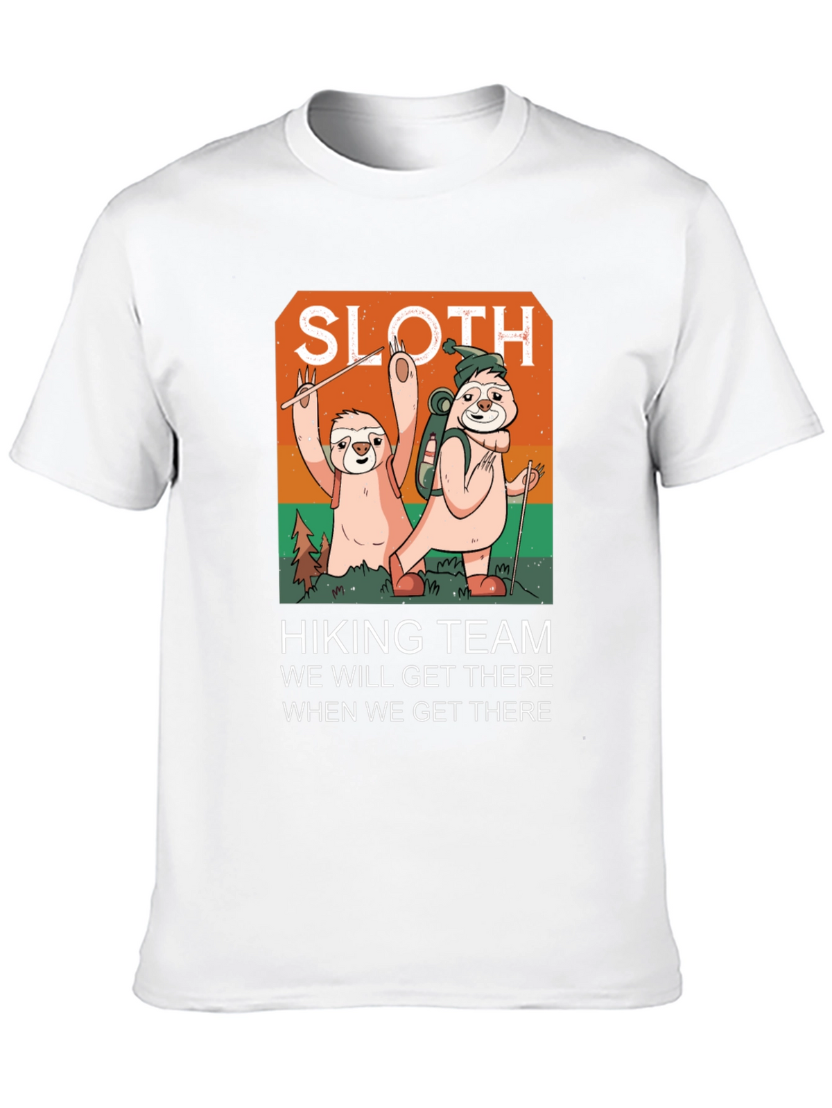 Sloth Hiking Team Graphic Tee