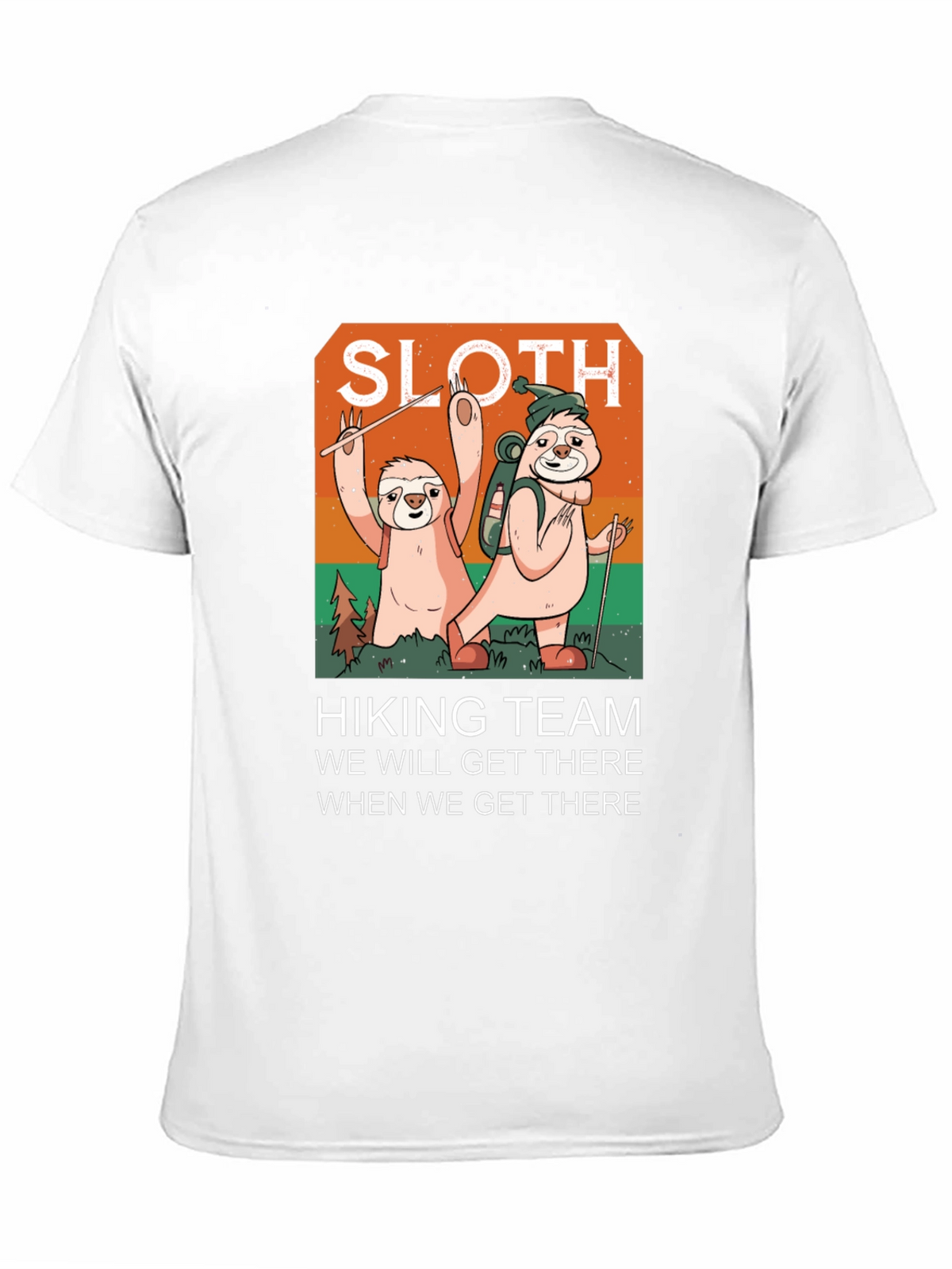 Sloth Hiking Team Graphic Tee
