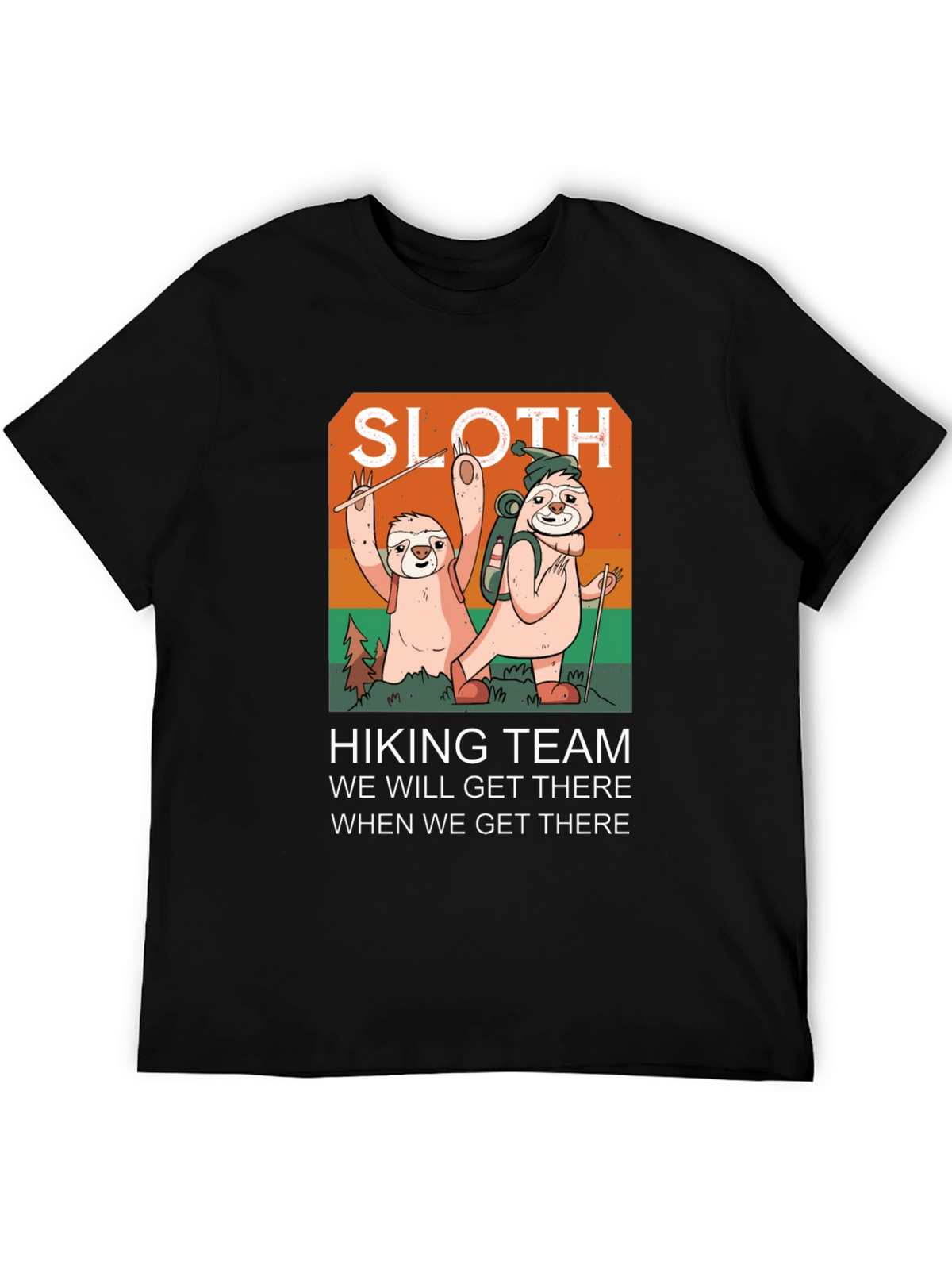 Sloth Hiking Team Graphic Tee