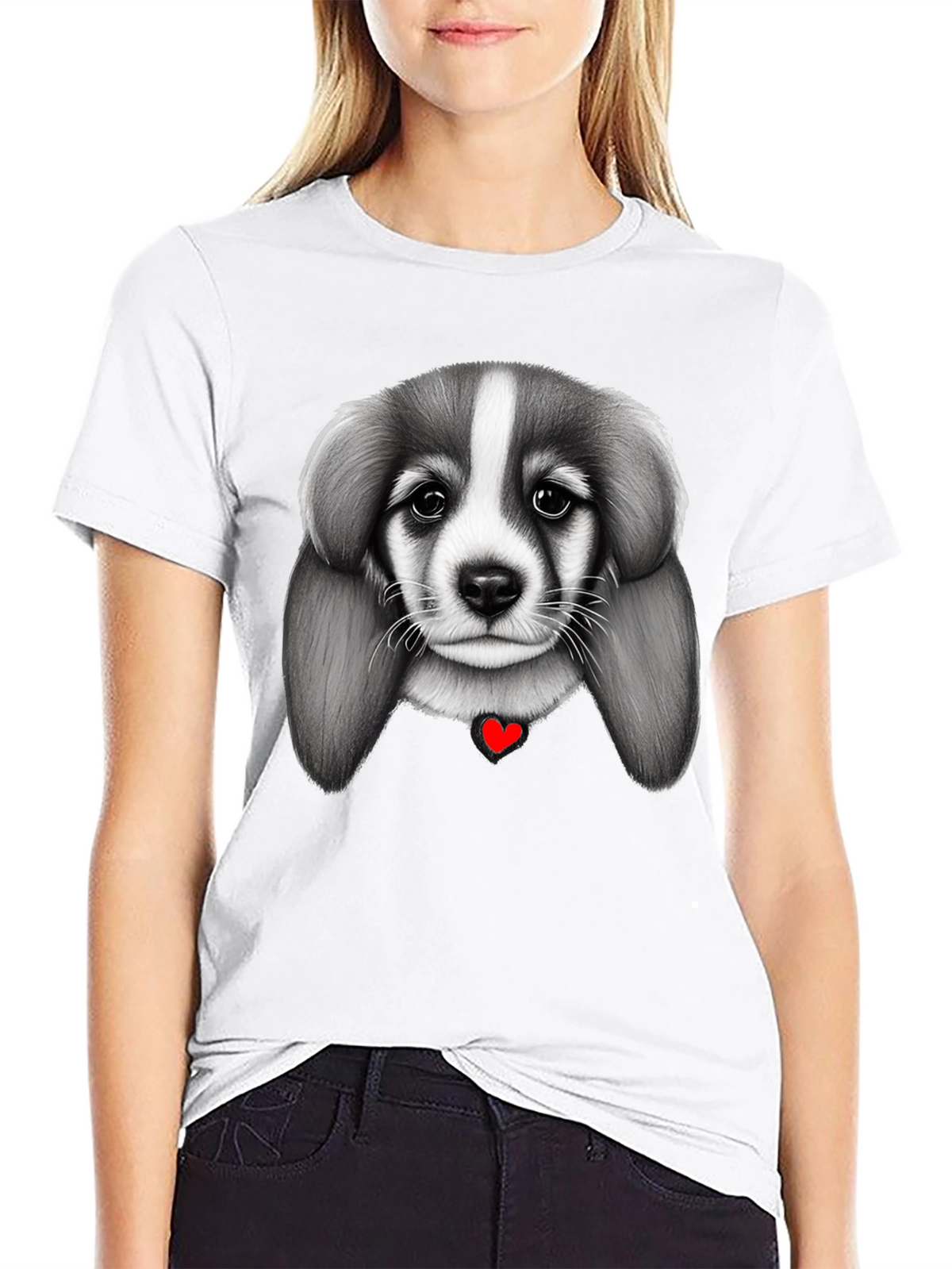 Puppy Love Black T-Shirt