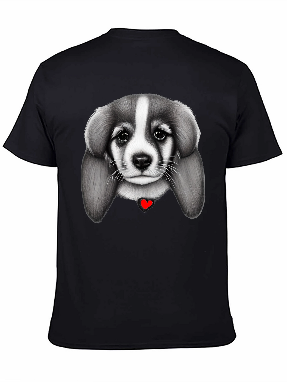 Puppy Love Black T-Shirt