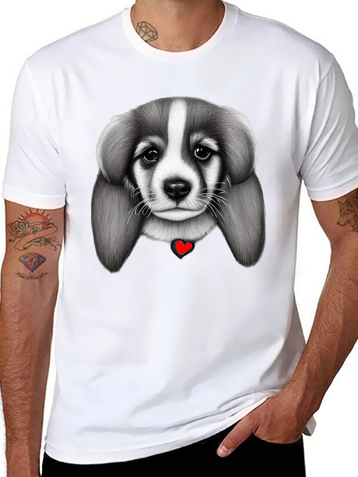 Puppy Love Black T-Shirt