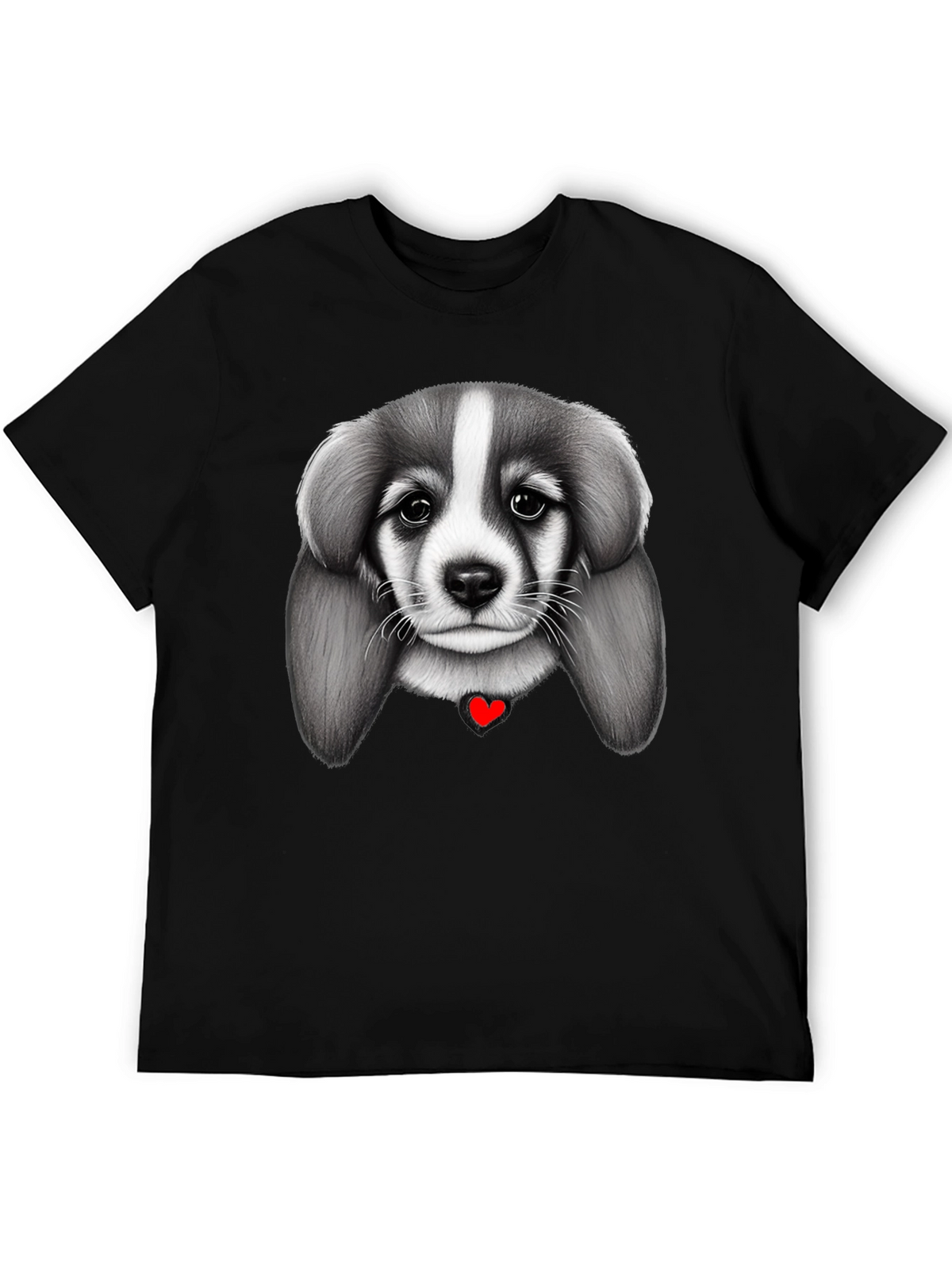 Puppy Love Black T-Shirt