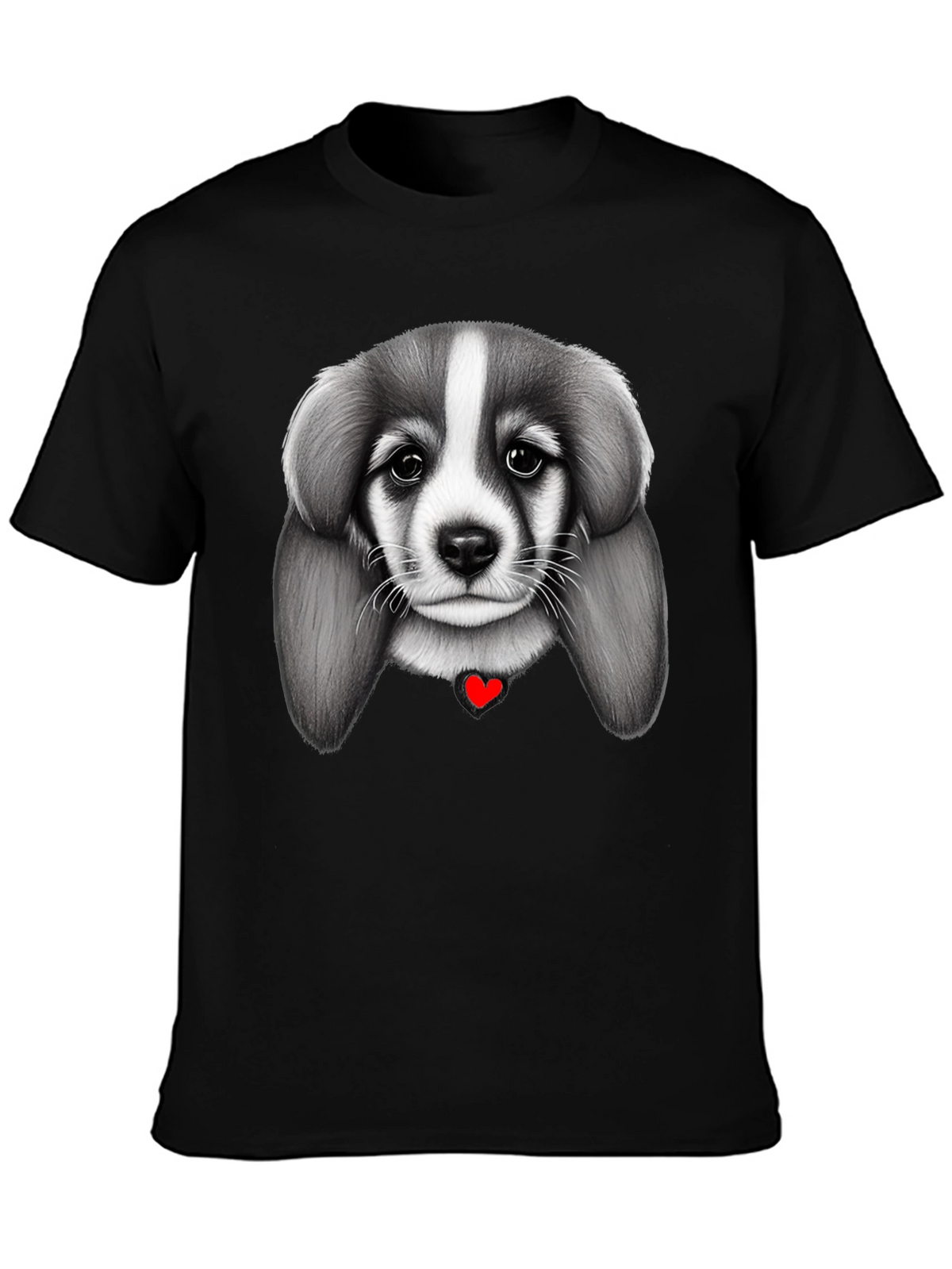 Puppy Love Black T-Shirt