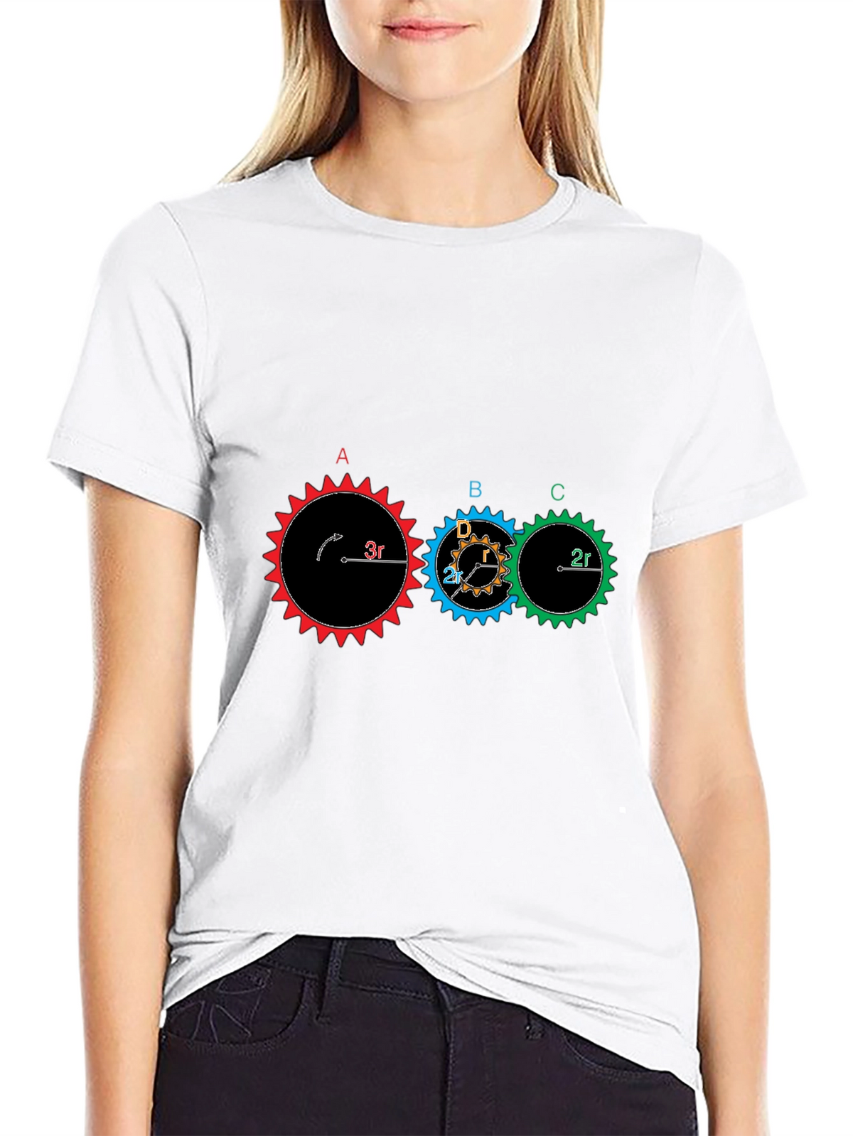 Gear Physics Graphic T-Shirt - Black Cotton Tee