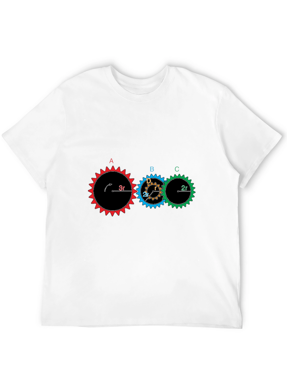 Gear Physics Graphic T-Shirt - Black Cotton Tee