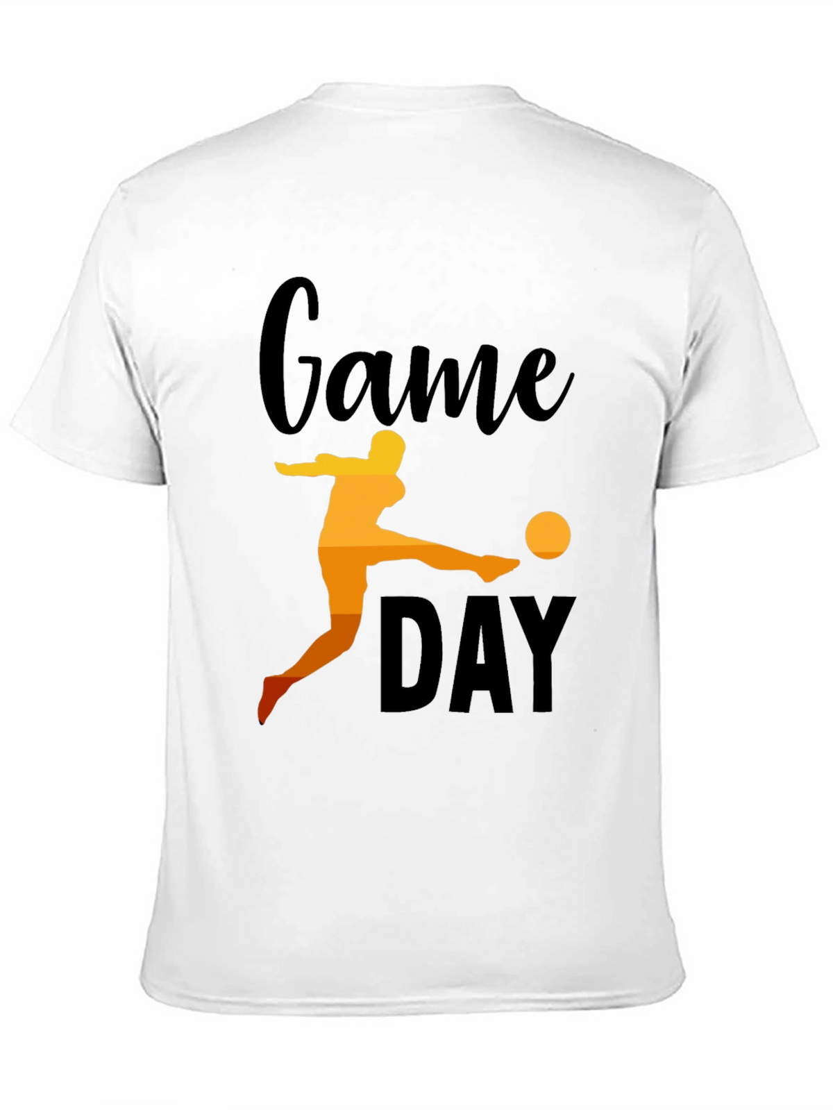 Game Day Soccer Graphic Tee - Black Cotton