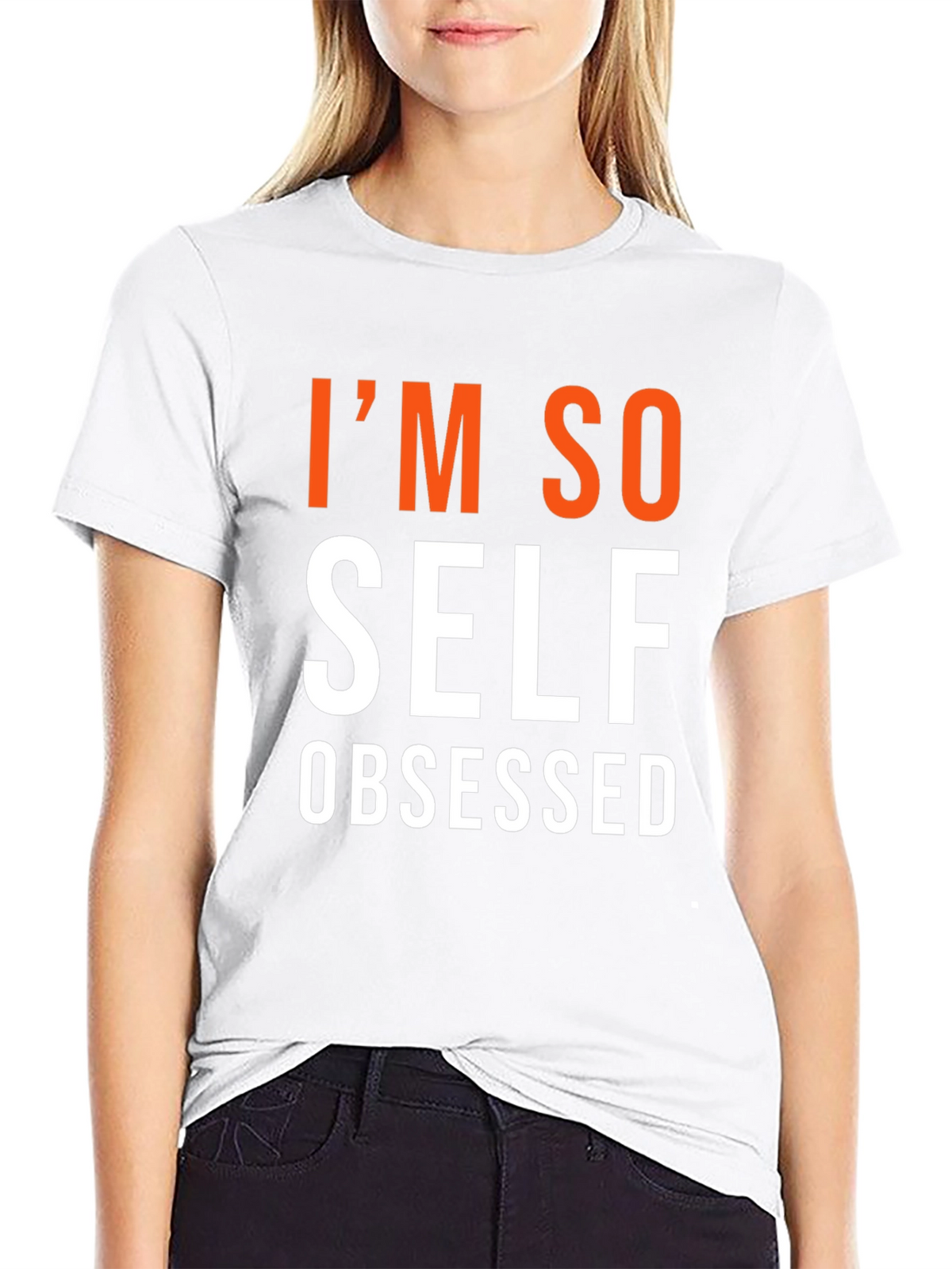 Im So Self Obsessed Graphic Tee - Black
