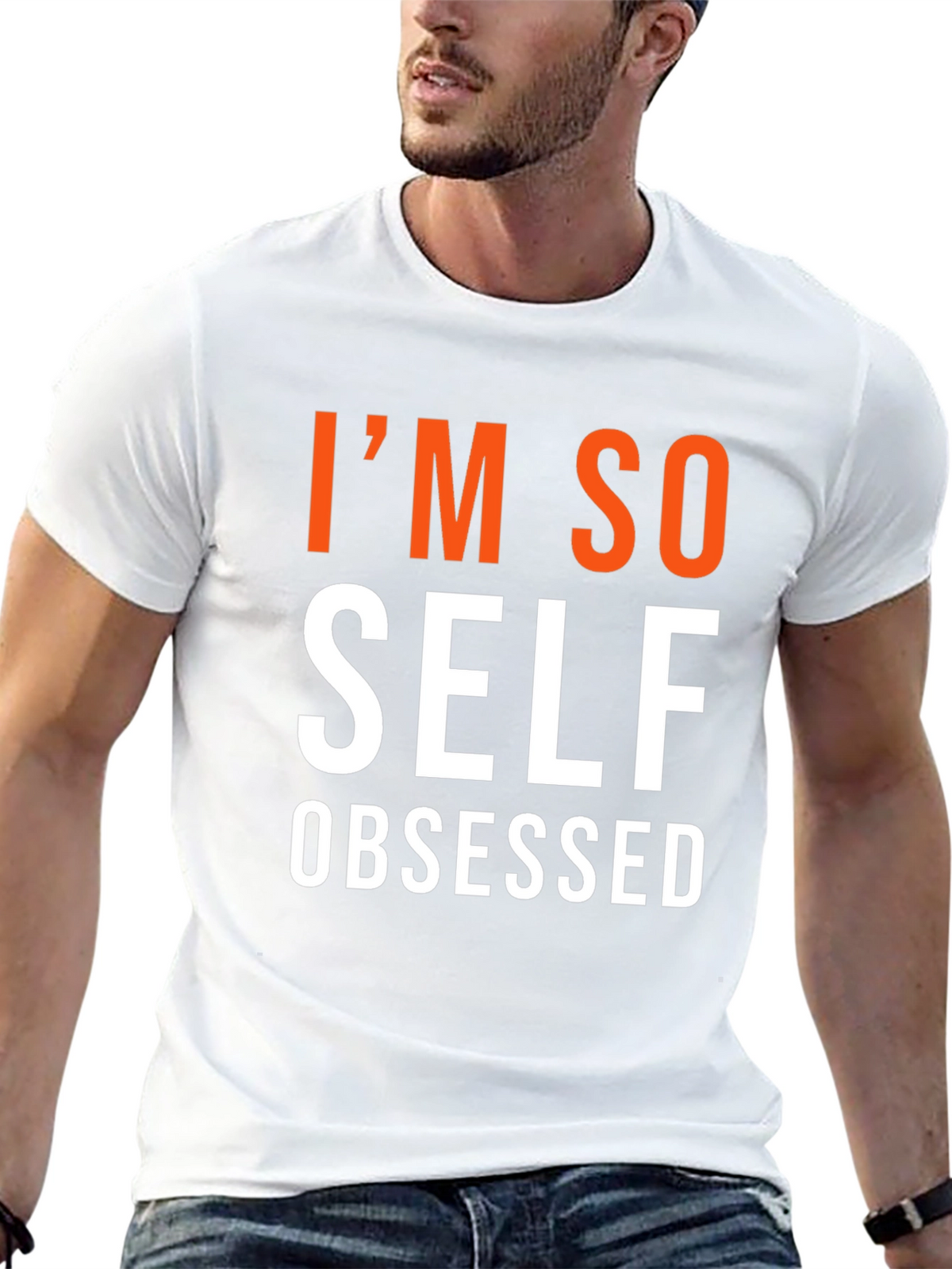 Im So Self Obsessed Graphic Tee - Black