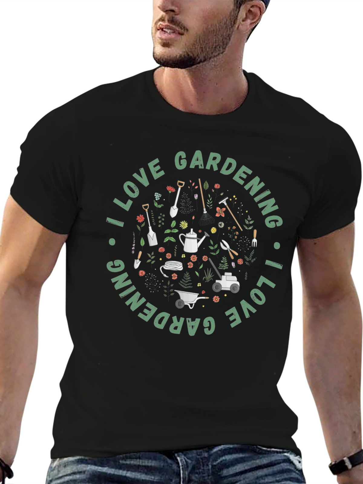 I Love Gardening Graphic T-Shirt