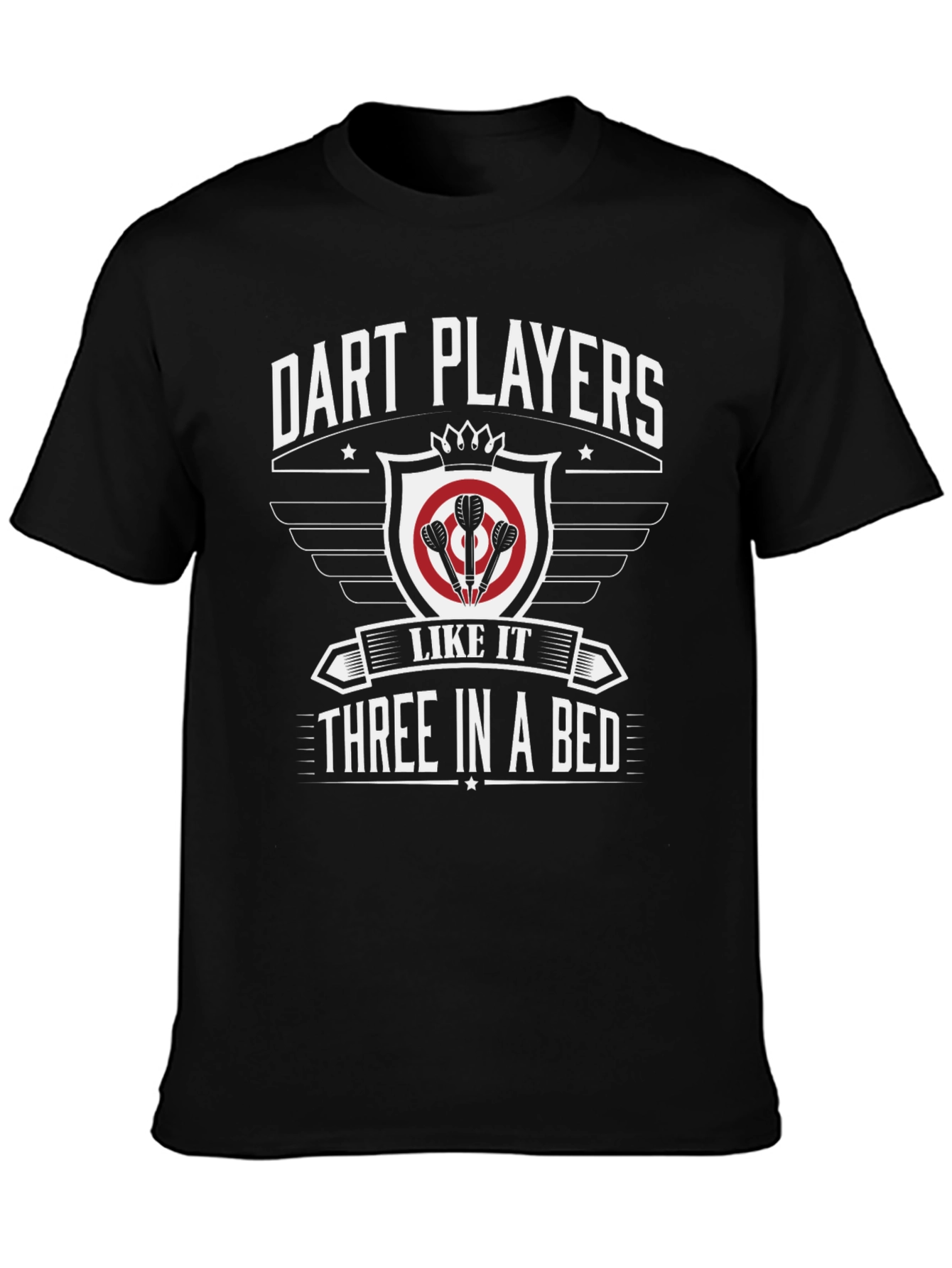 Dart Players Three In A Bed Graphic T-Shirt