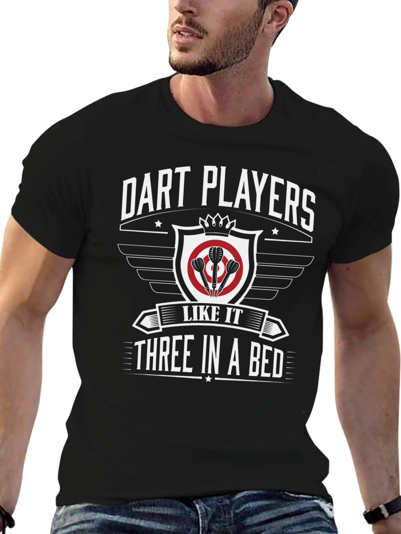 Dart Players Three In A Bed Graphic T-Shirt
