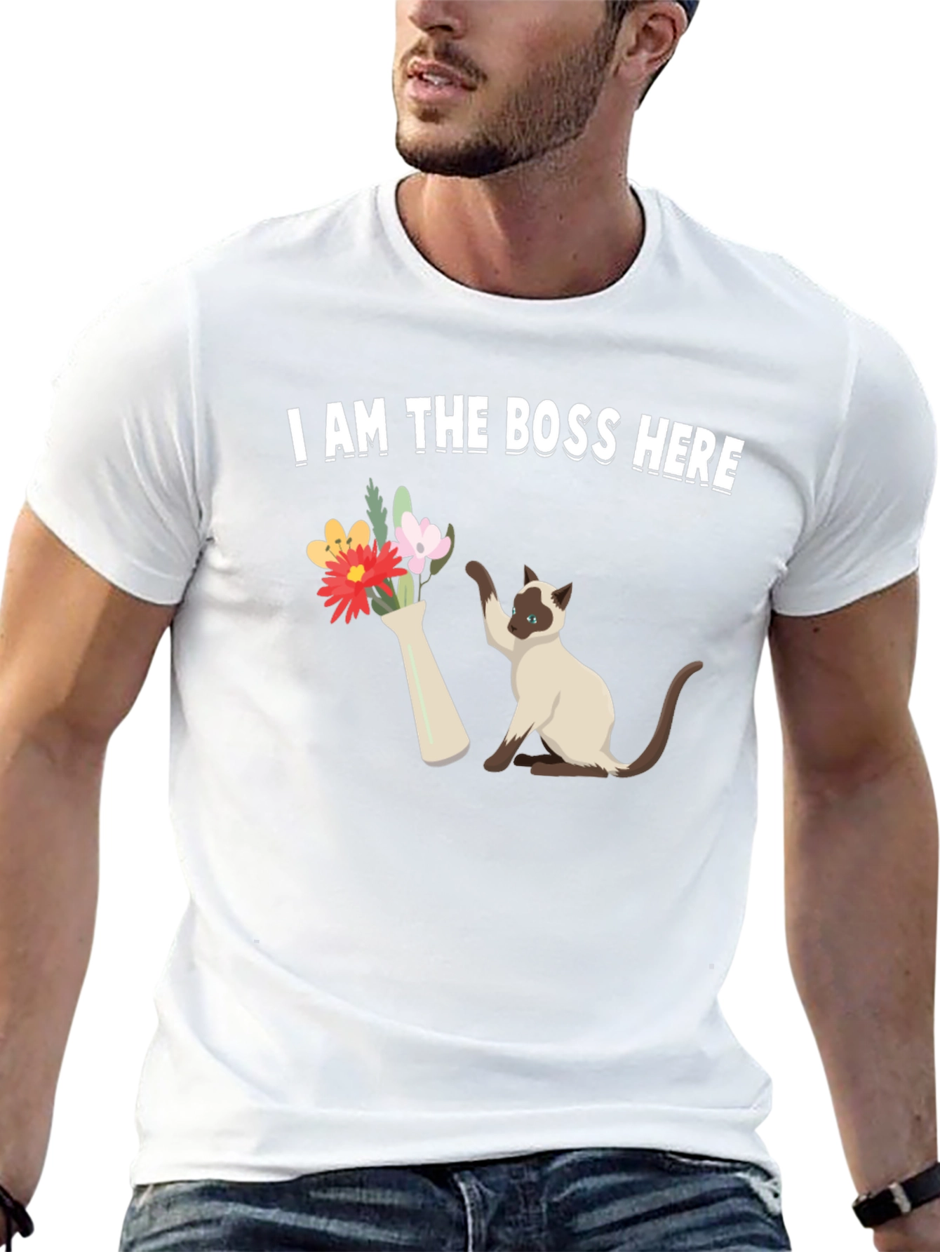 I Am The Boss Here Cat T-Shirt