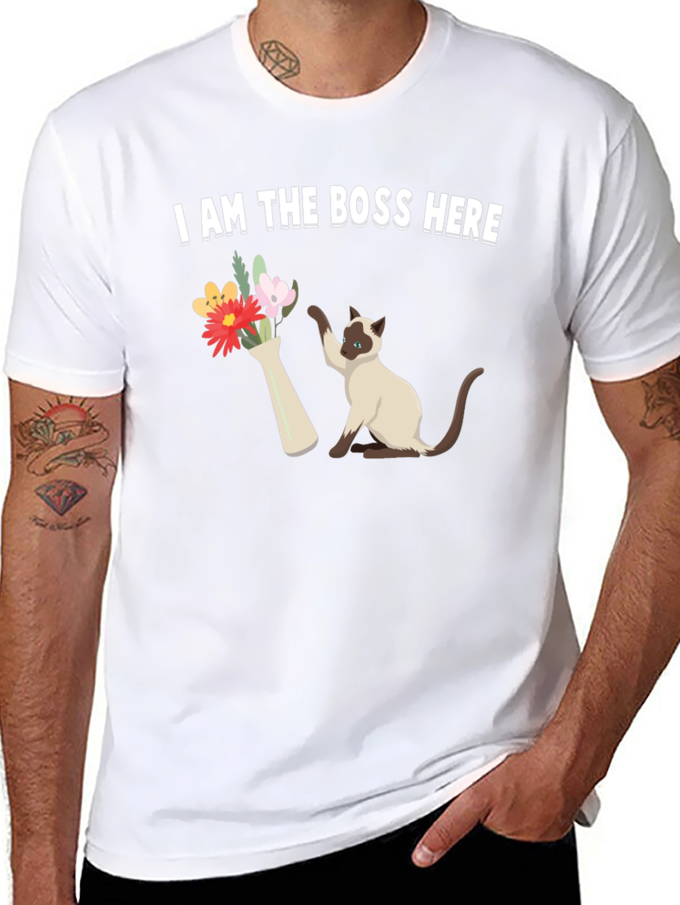 I Am The Boss Here Cat T-Shirt