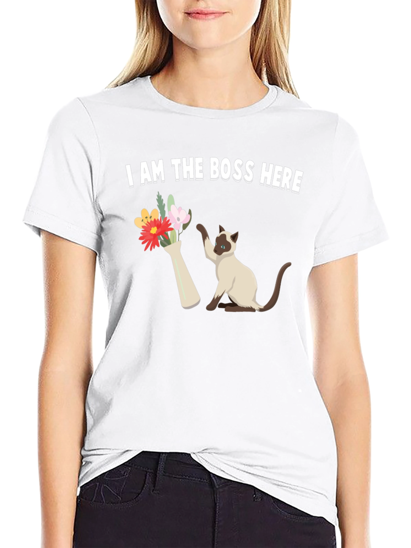 I Am The Boss Here Cat T-Shirt