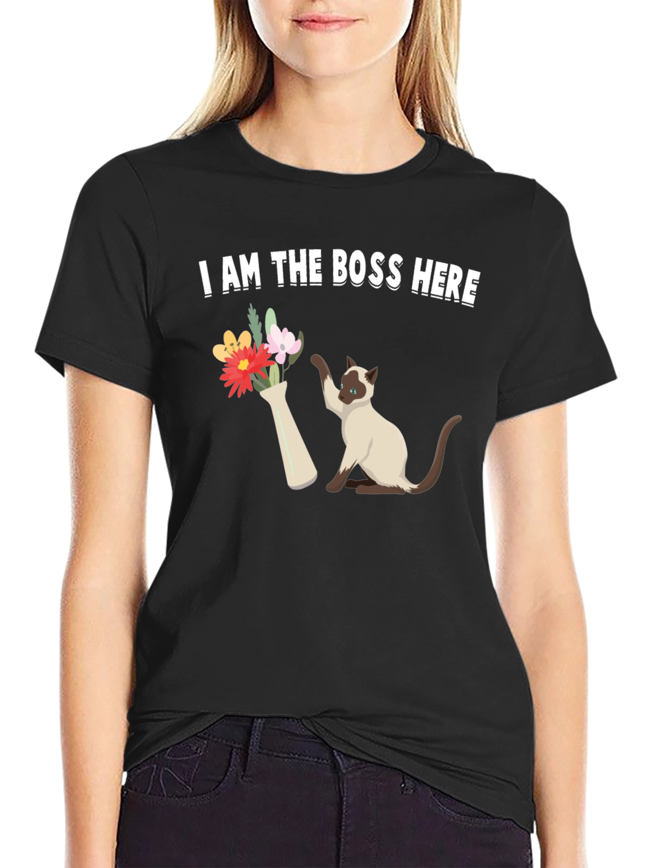 I Am The Boss Here Cat T-Shirt