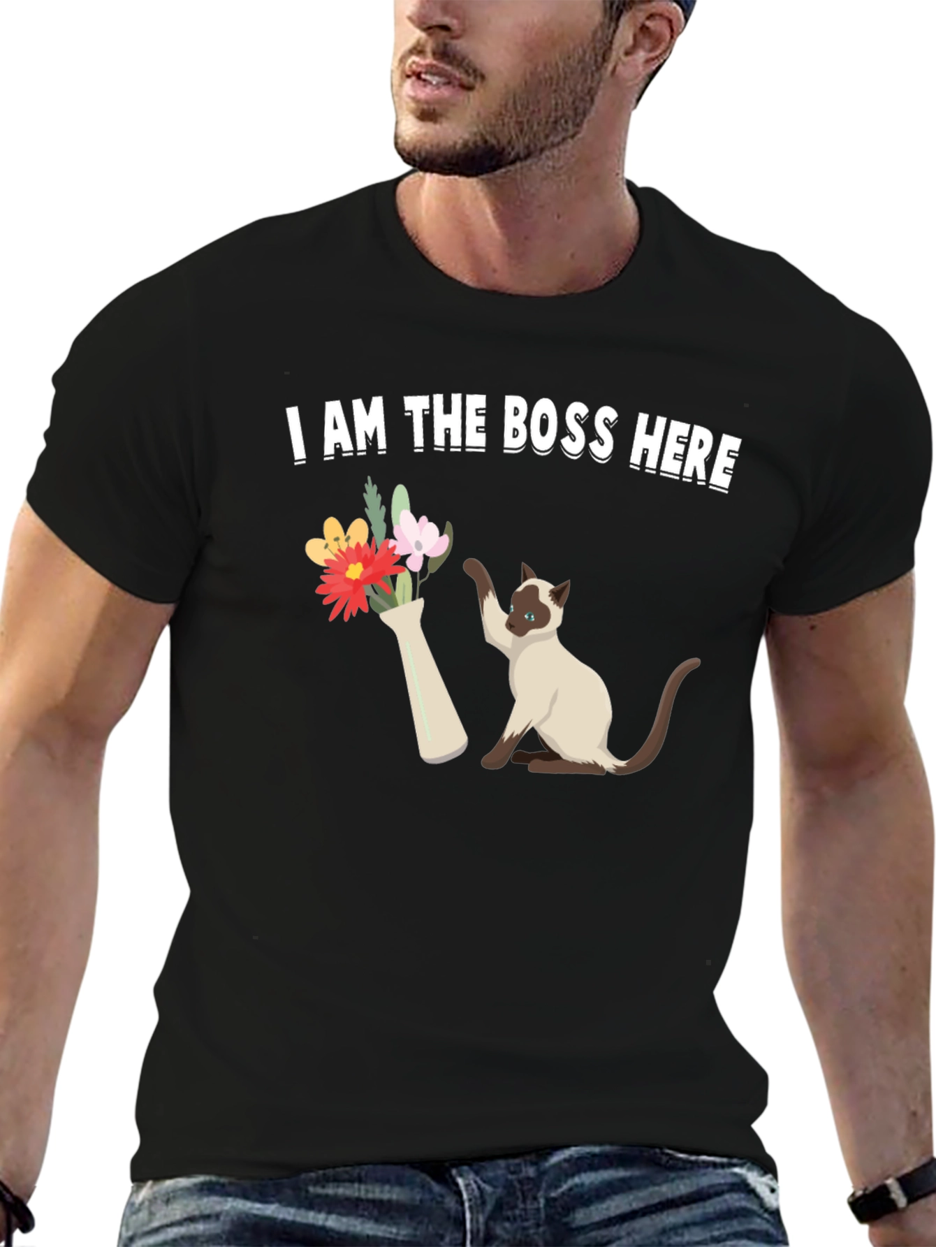I Am The Boss Here Cat T-Shirt