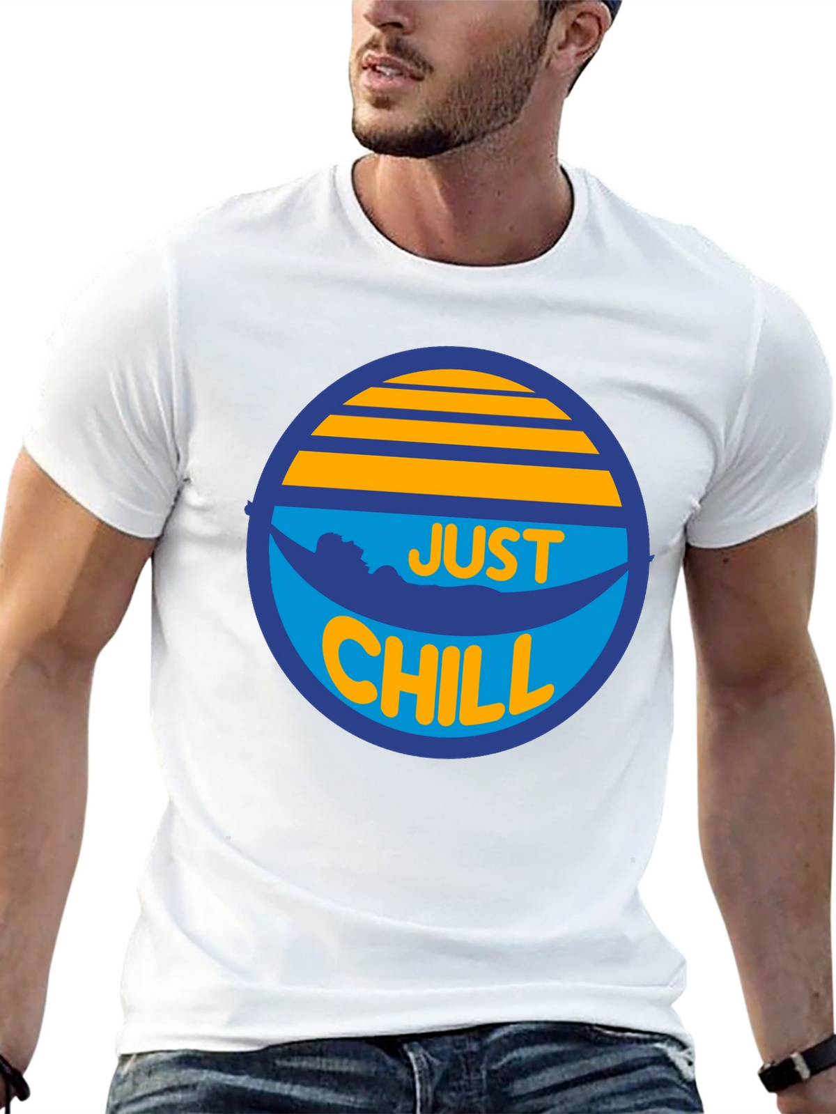 Just Chill Graphic T-Shirt - Relaxed Summer Vibes