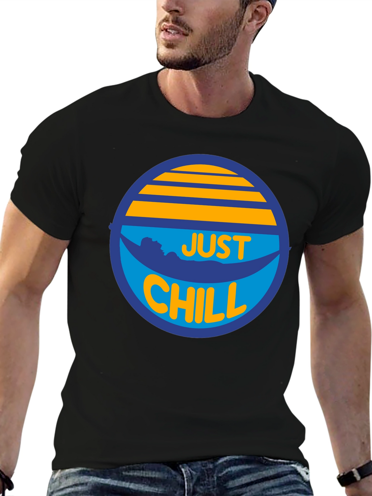 Just Chill Graphic T-Shirt - Relaxed Summer Vibes