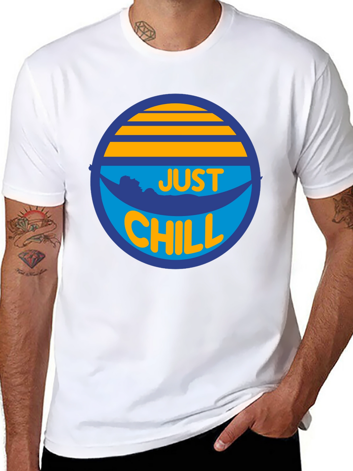 Just Chill Graphic T-Shirt - Relaxed Summer Vibes