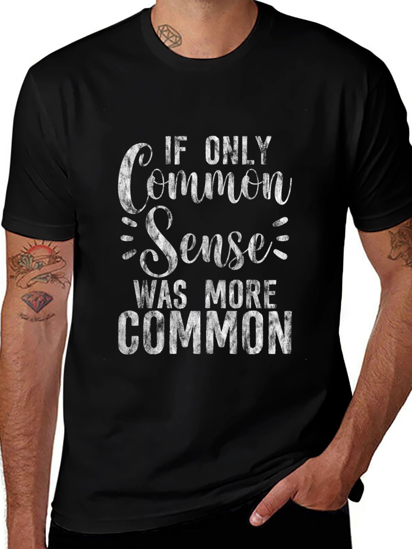 Common Sense Graphic Tee - Black