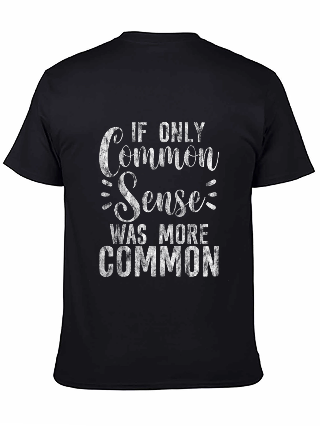 Common Sense Graphic Tee - Black