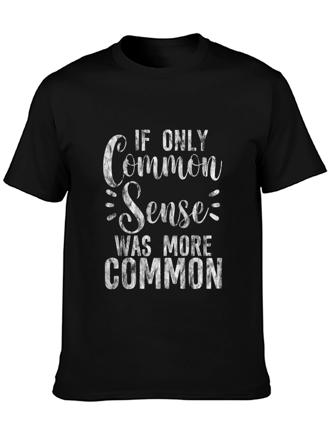 Common Sense Graphic Tee - Black