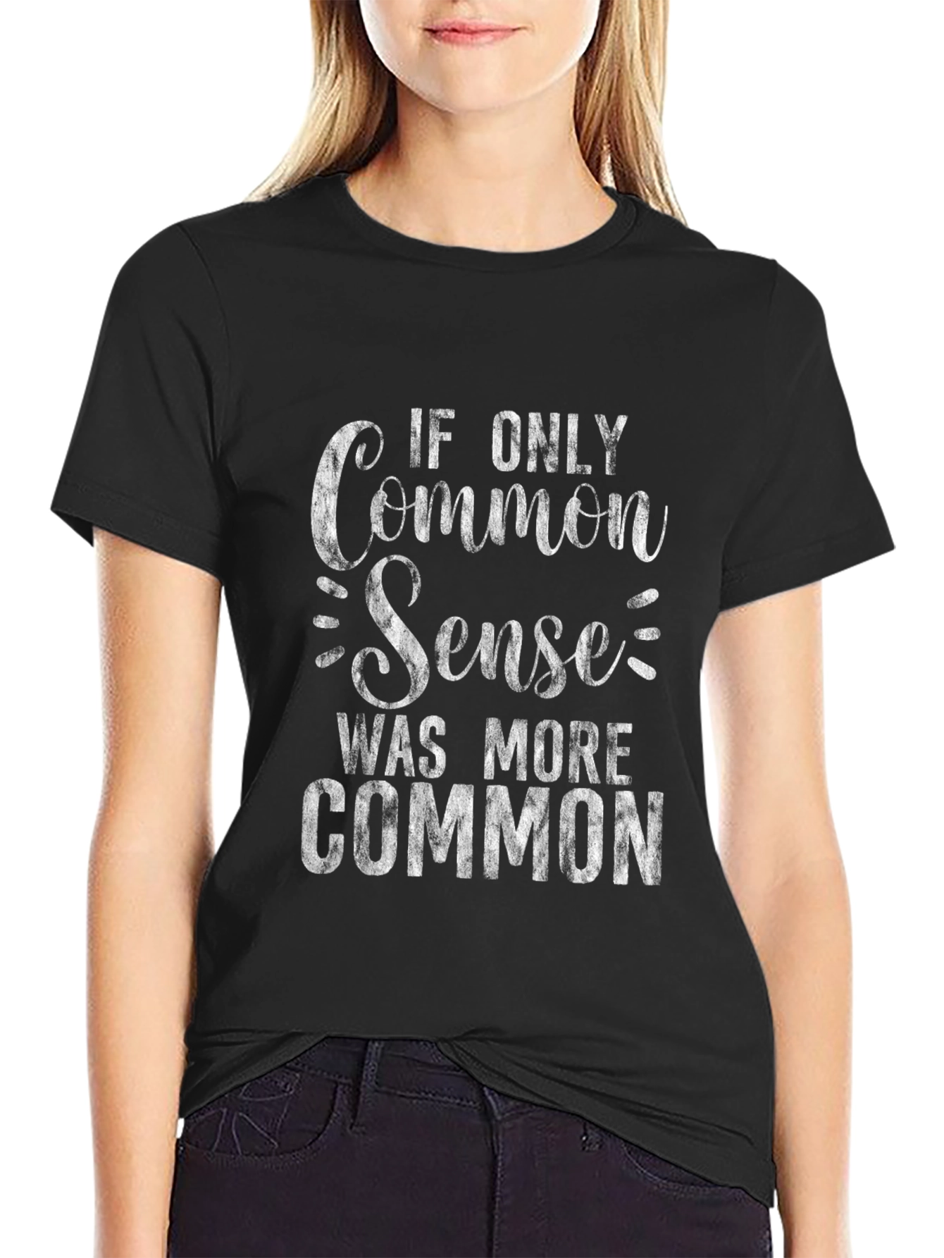 Common Sense Graphic Tee - Black
