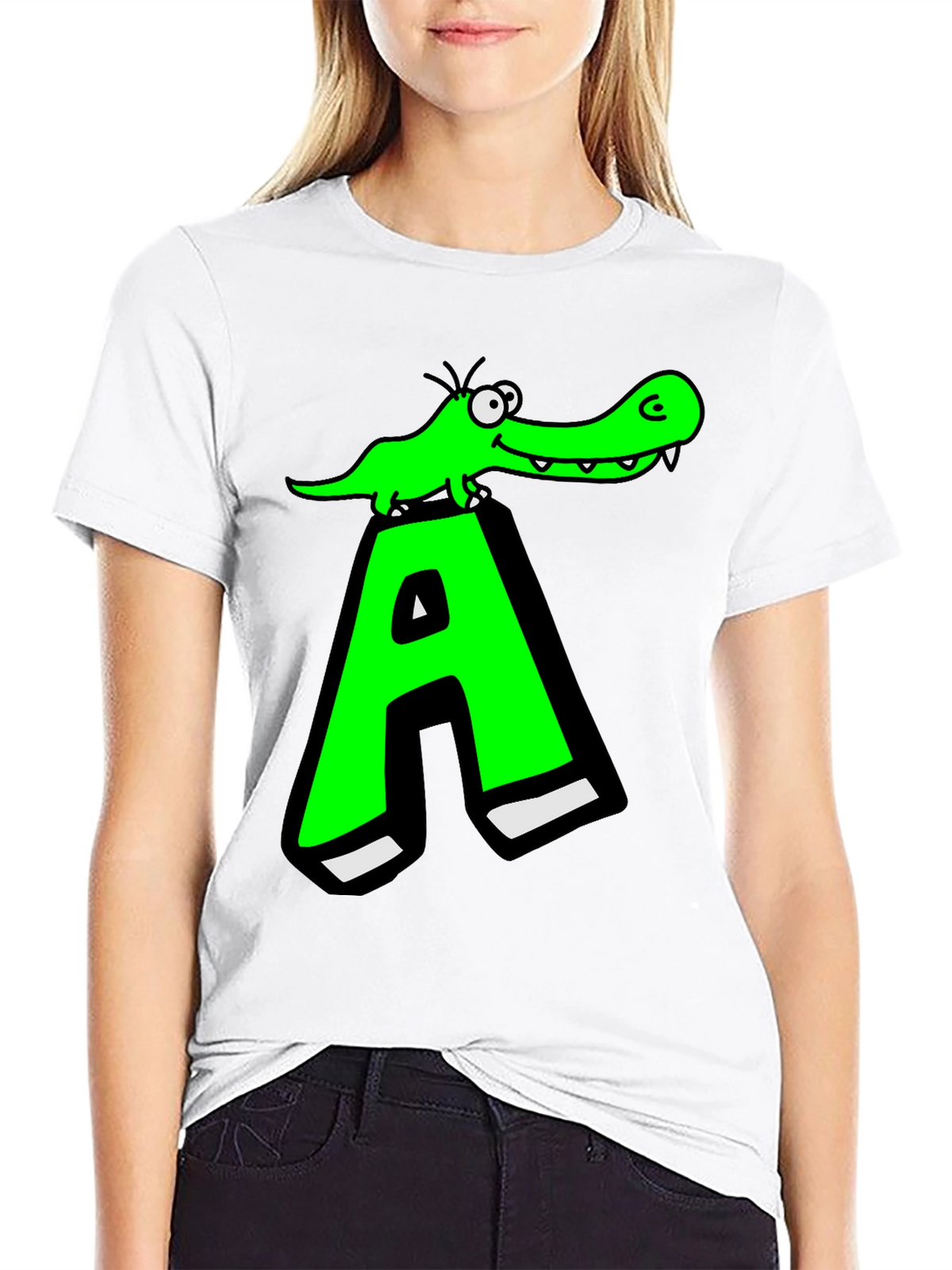 Funny Alligator A Graphic T-Shirt