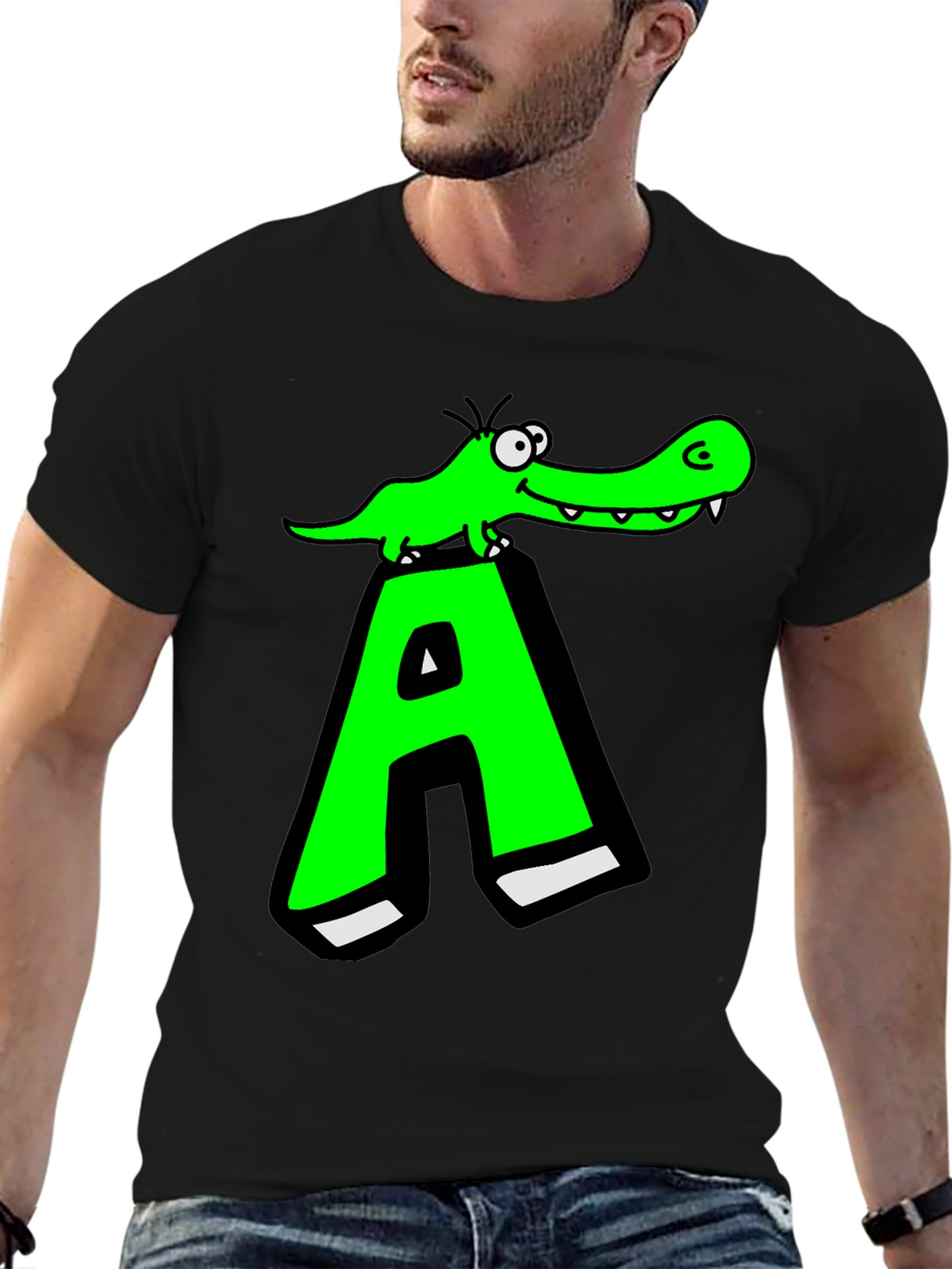 Funny Alligator A Graphic T-Shirt