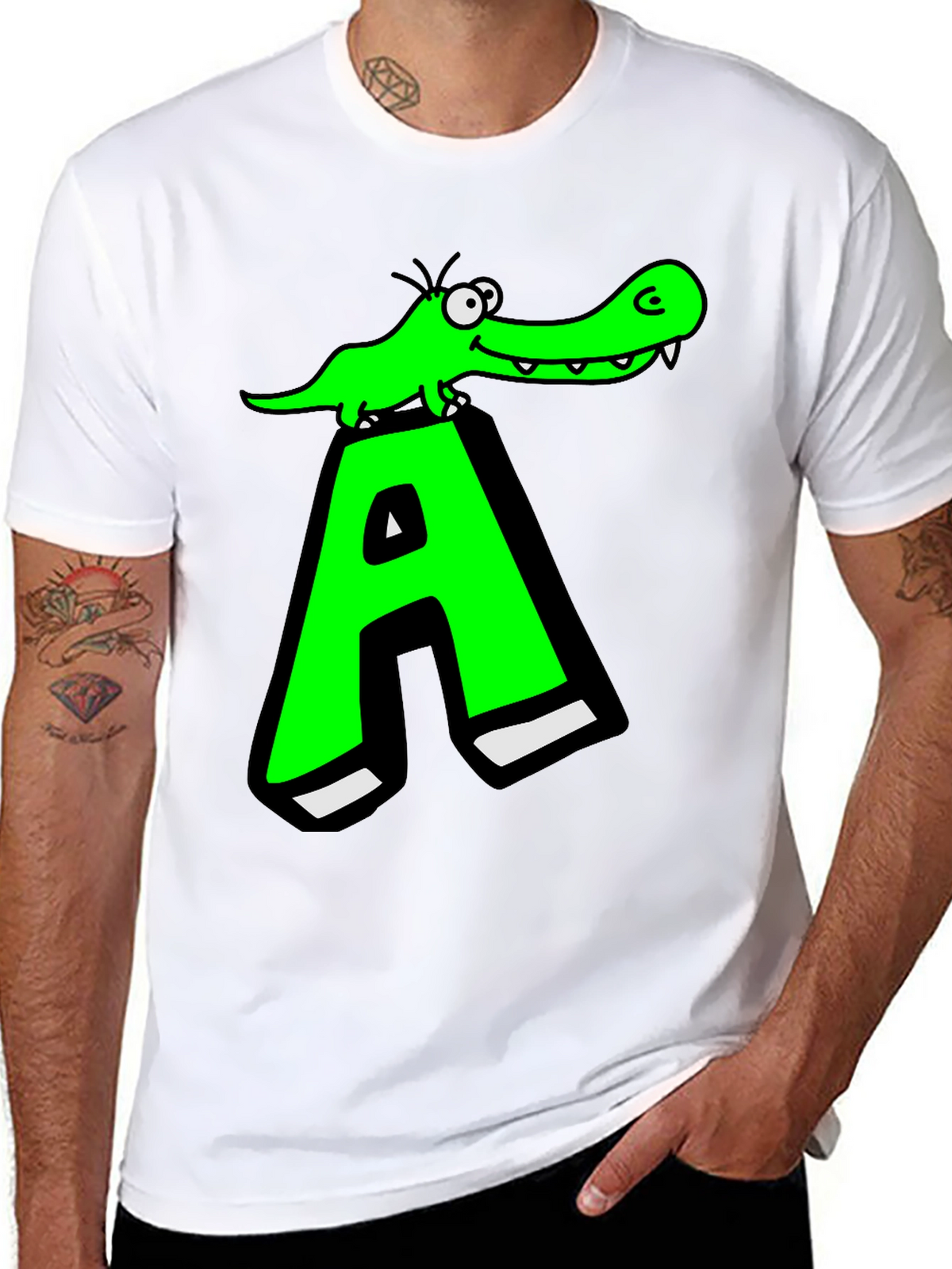 Funny Alligator A Graphic T-Shirt