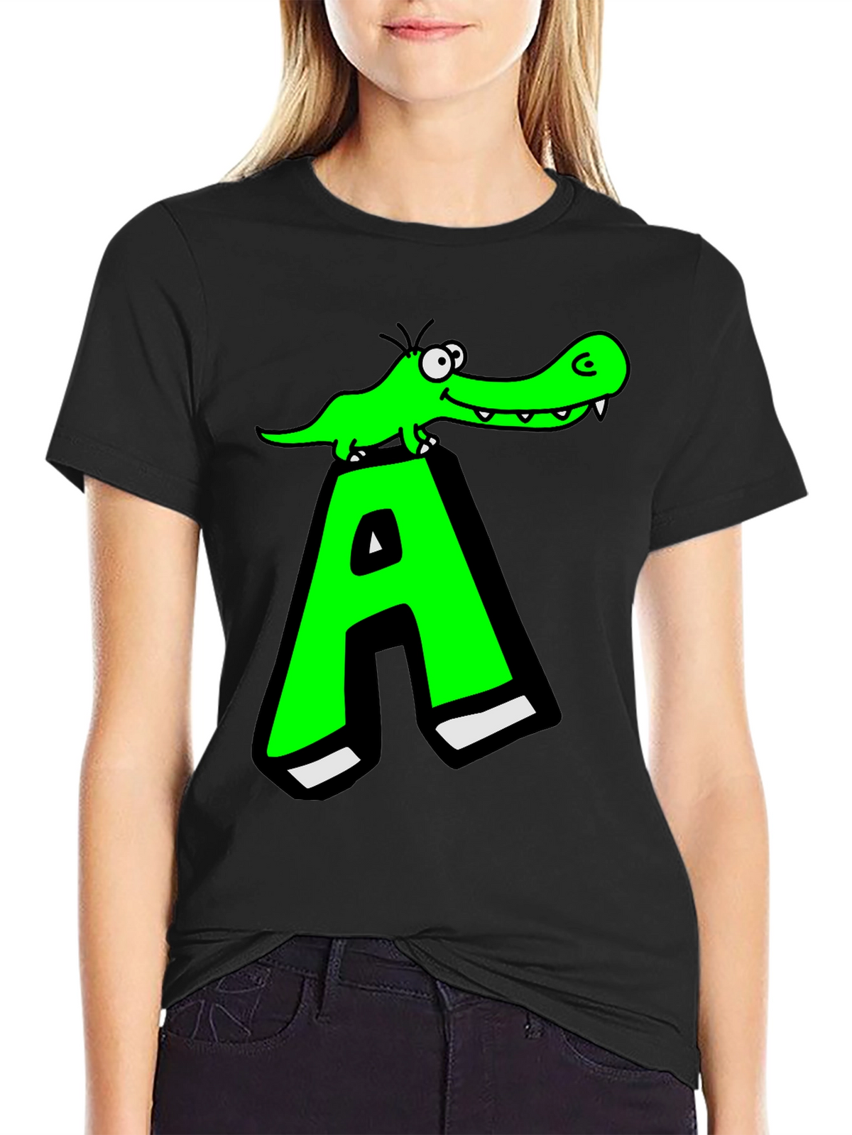 Funny Alligator A Graphic T-Shirt