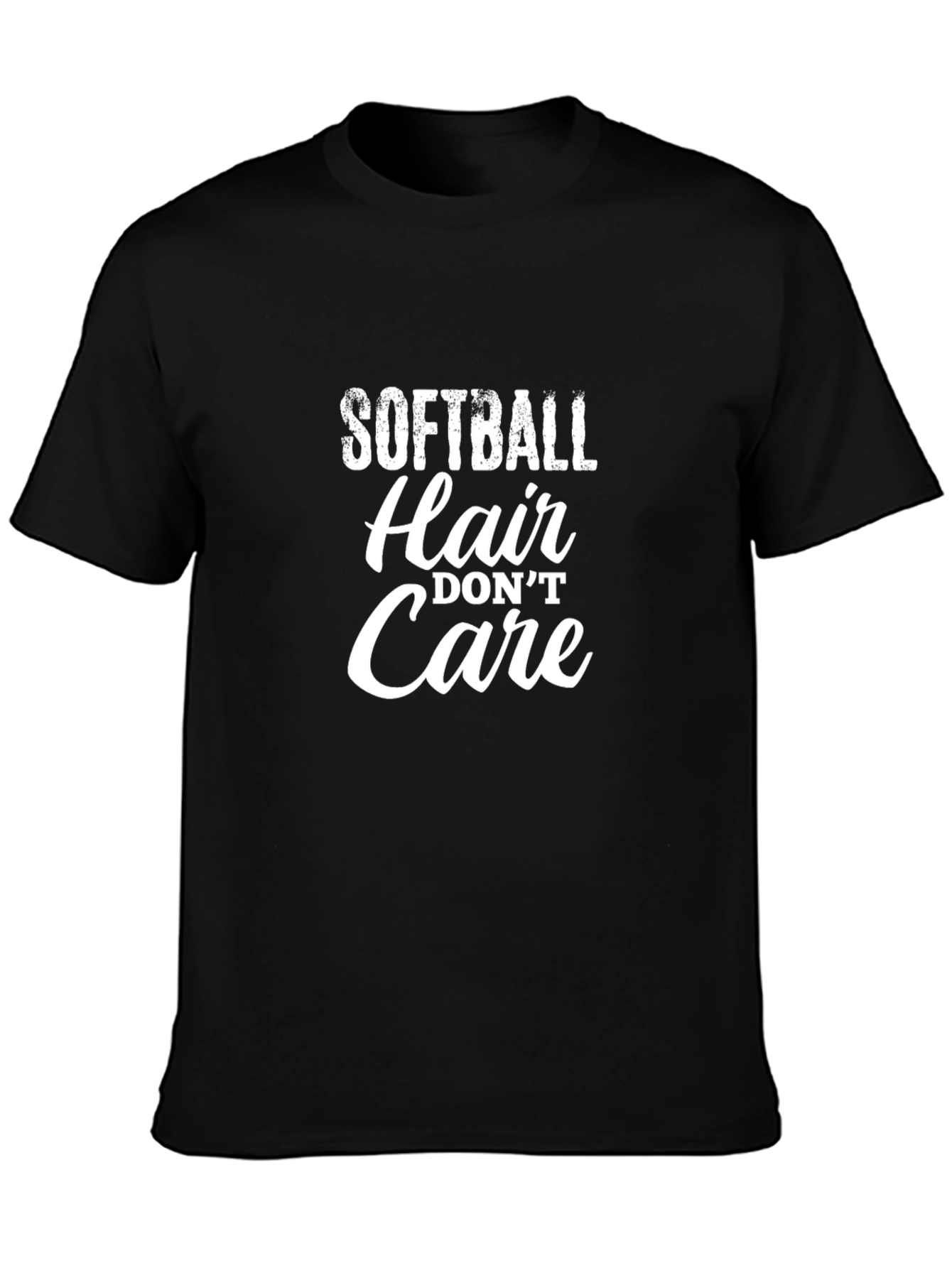 Softball Hair Dont Care T-Shirt