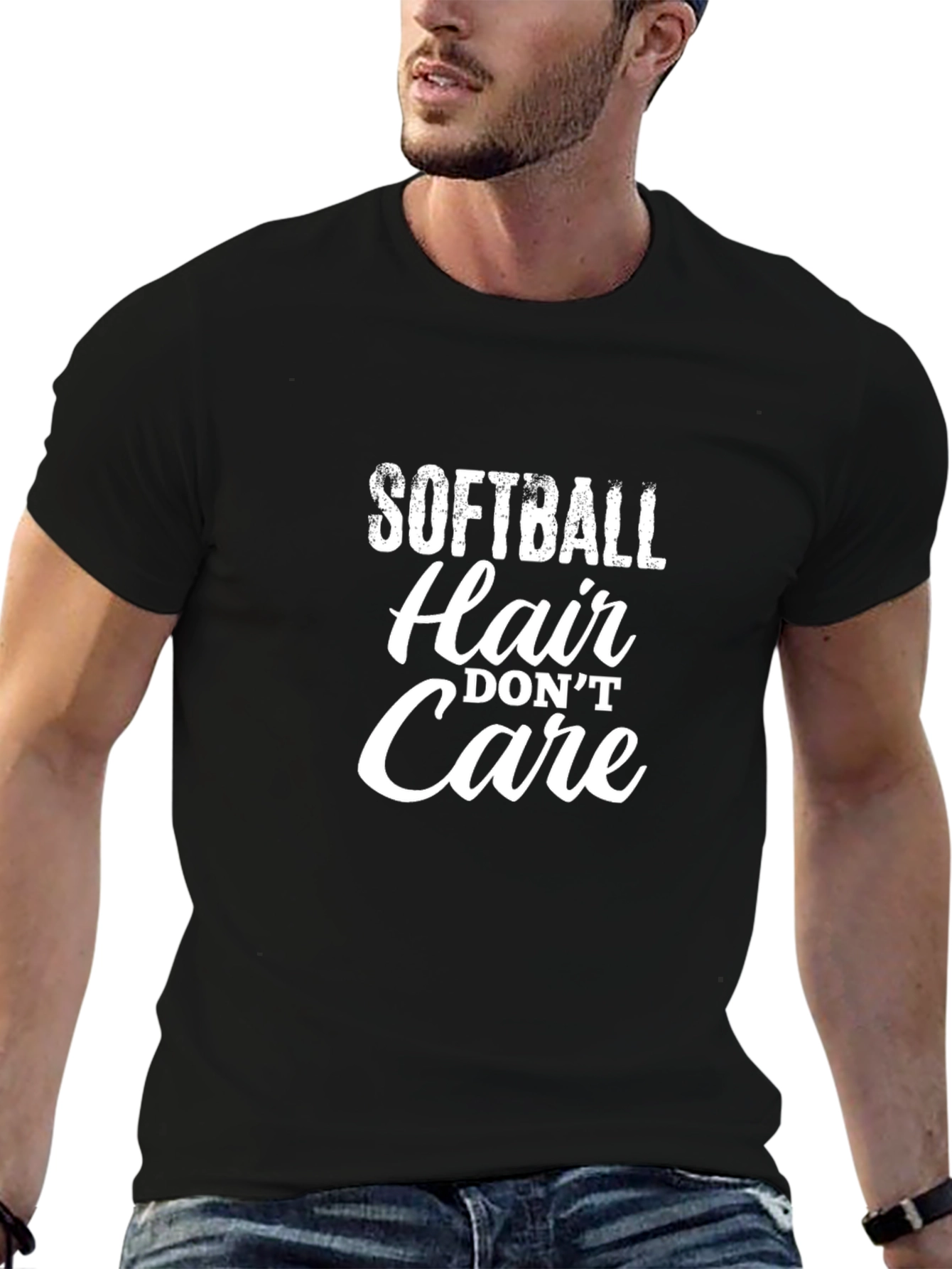 Softball Hair Dont Care T-Shirt