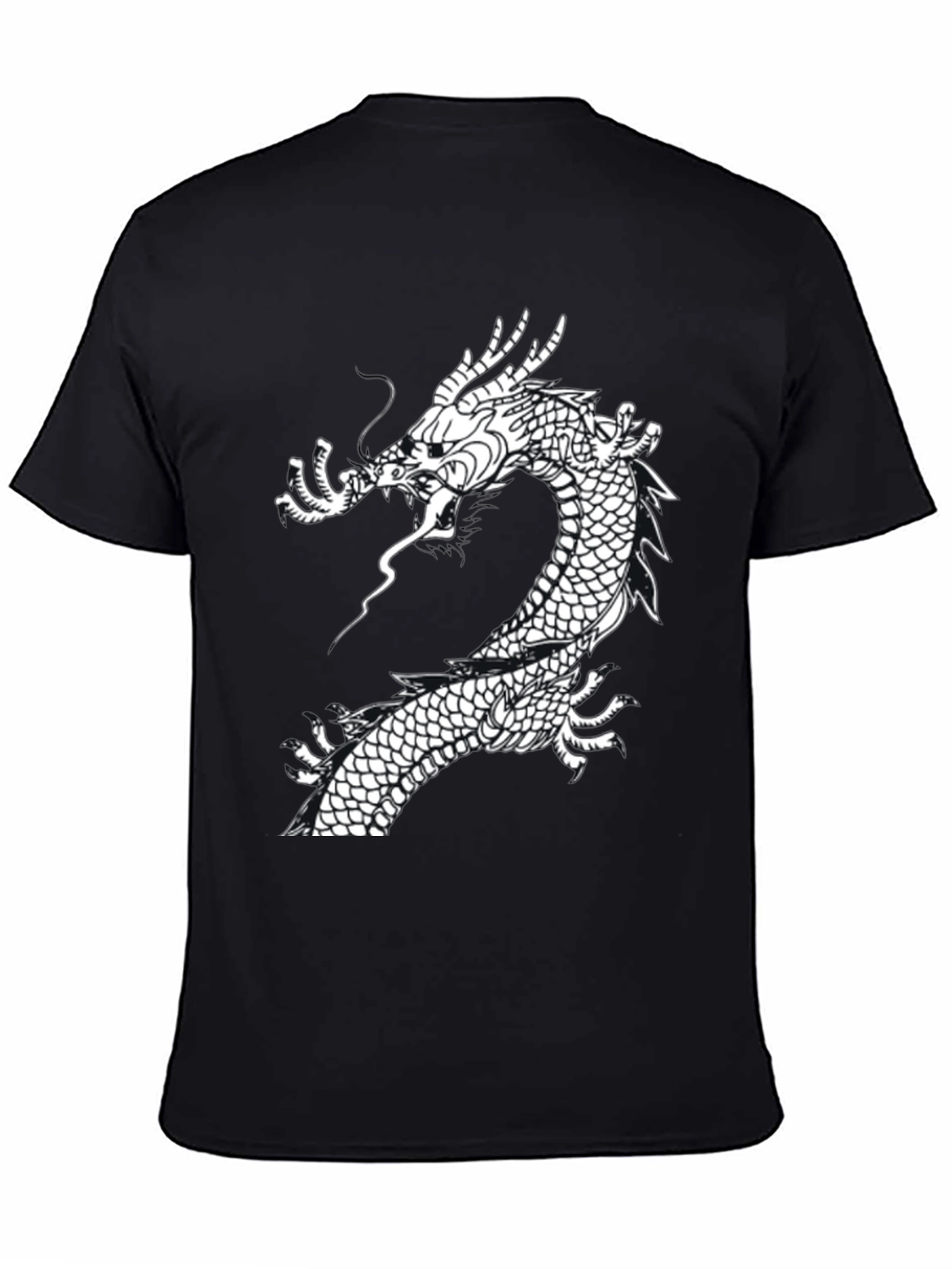 Dragon Graphic T-Shirt - Stylish Black Tee