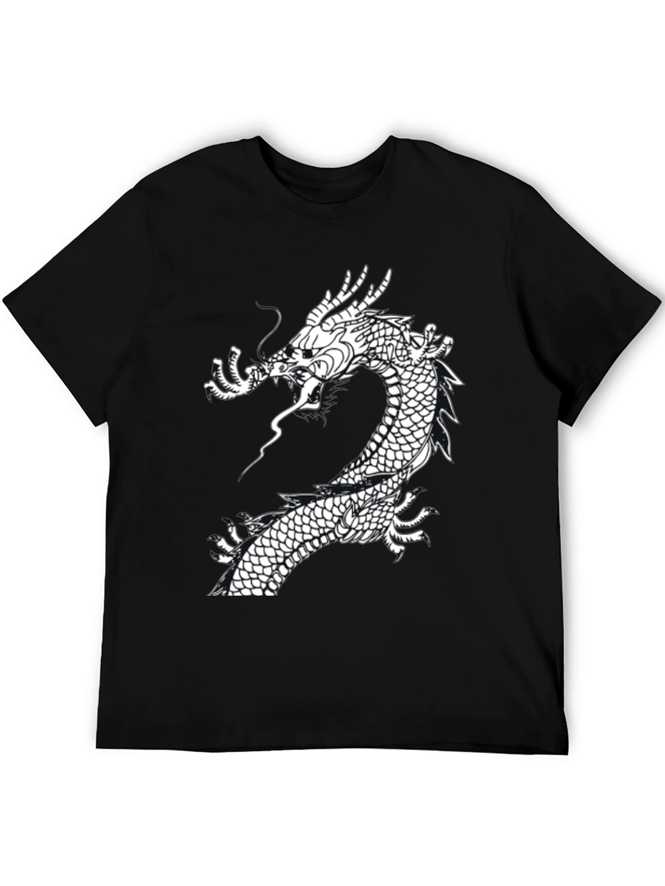 Dragon Graphic T-Shirt - Stylish Black Tee