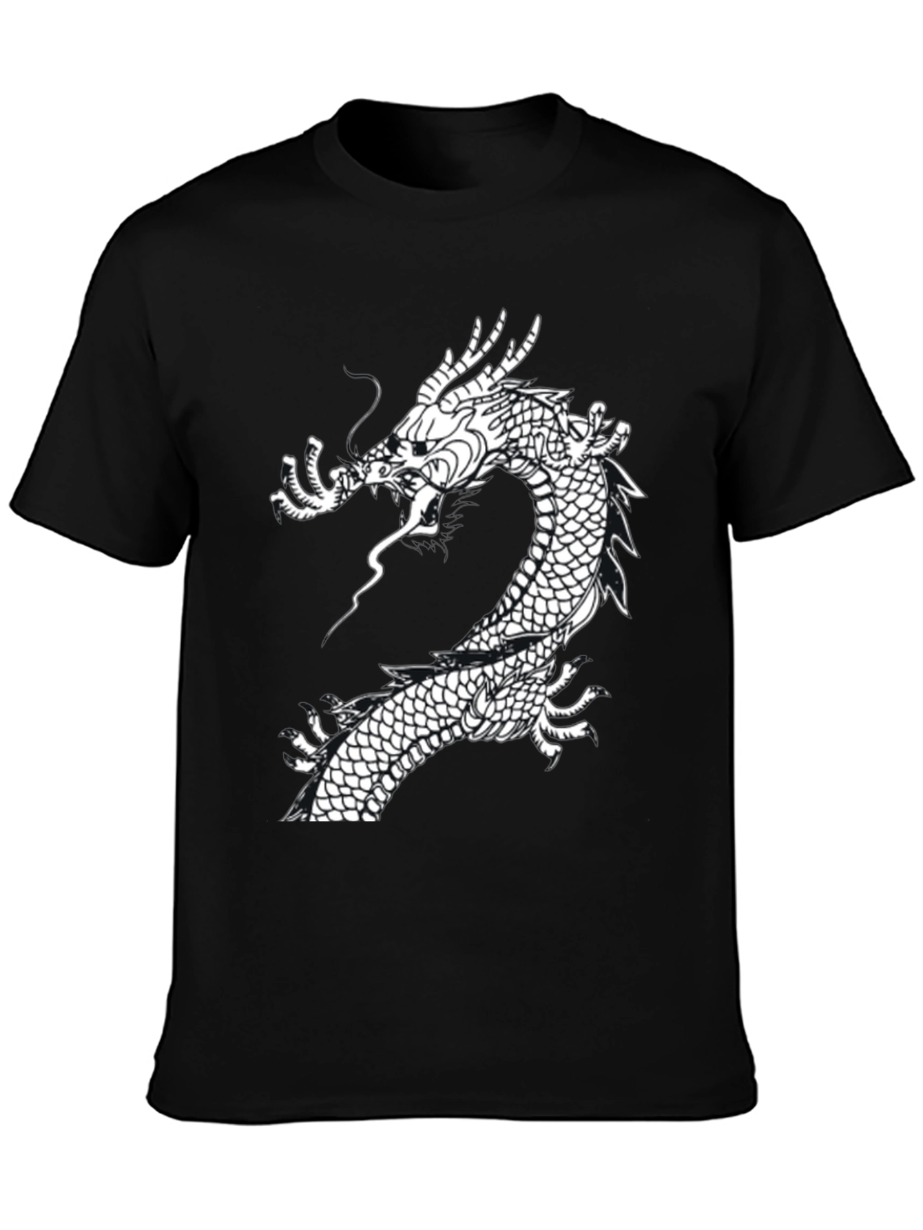 Dragon Graphic T-Shirt - Stylish Black Tee