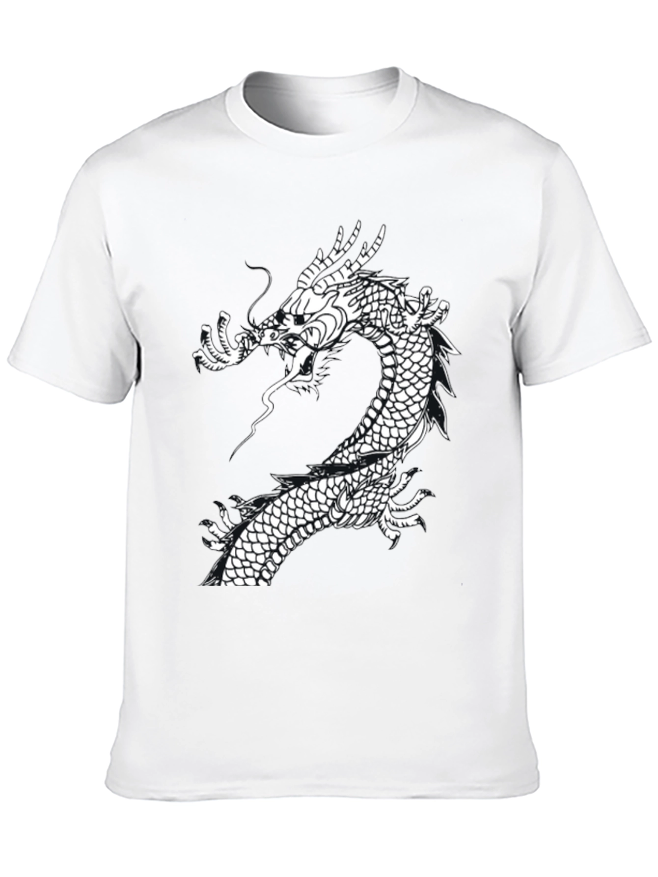 Dragon Graphic T-Shirt - Stylish Black Tee