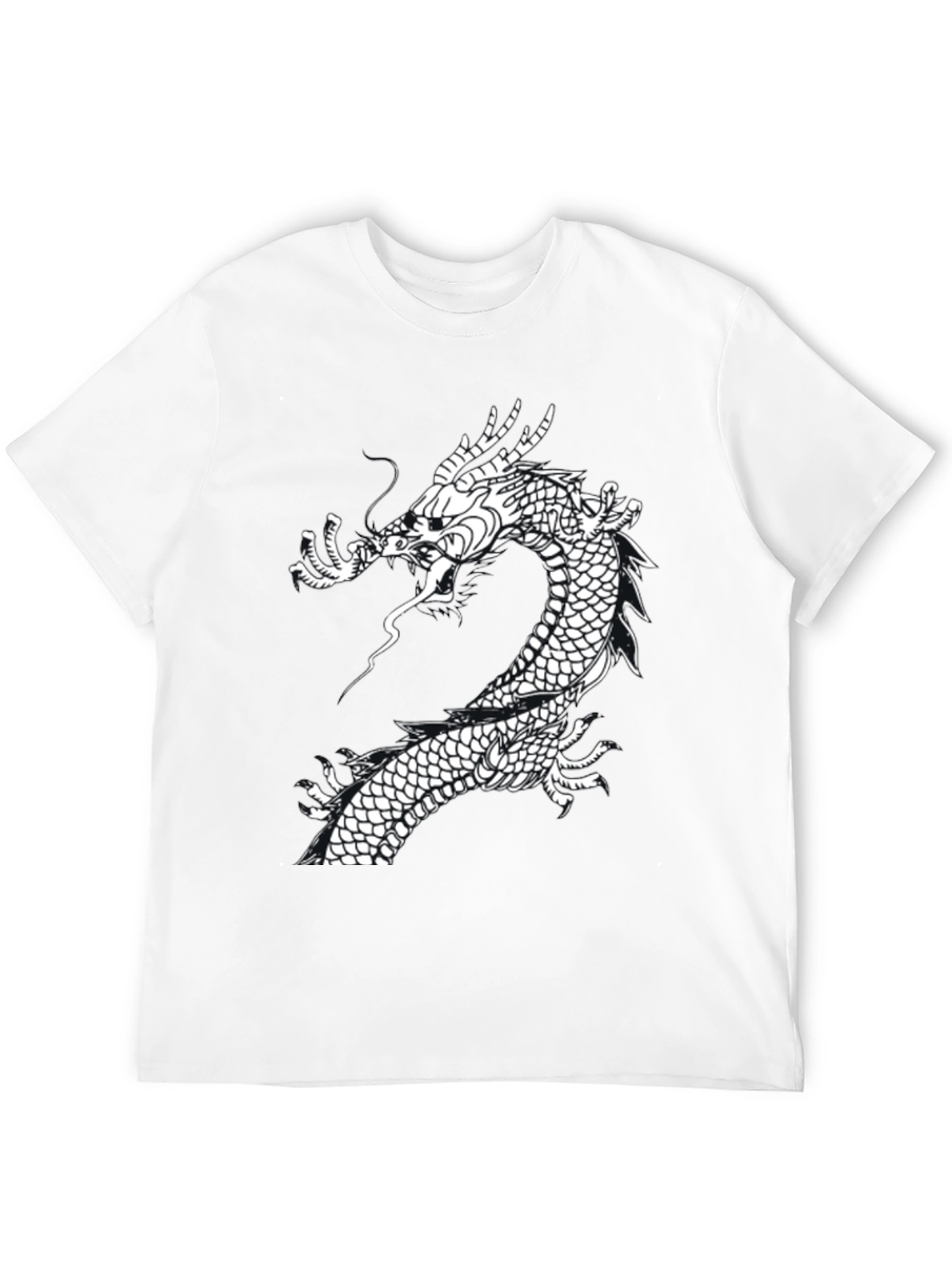 Dragon Graphic T-Shirt - Stylish Black Tee