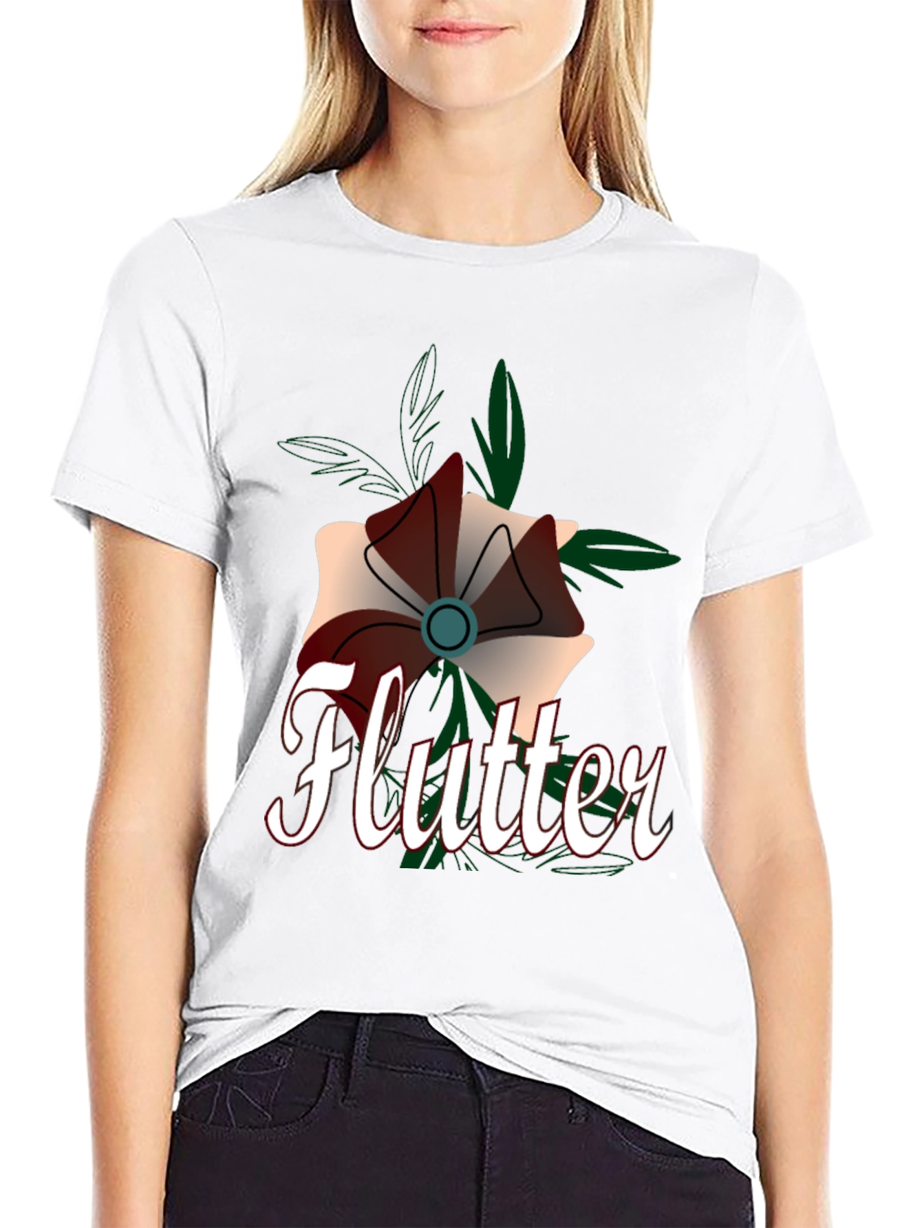Flutter Flower Graphic Tee